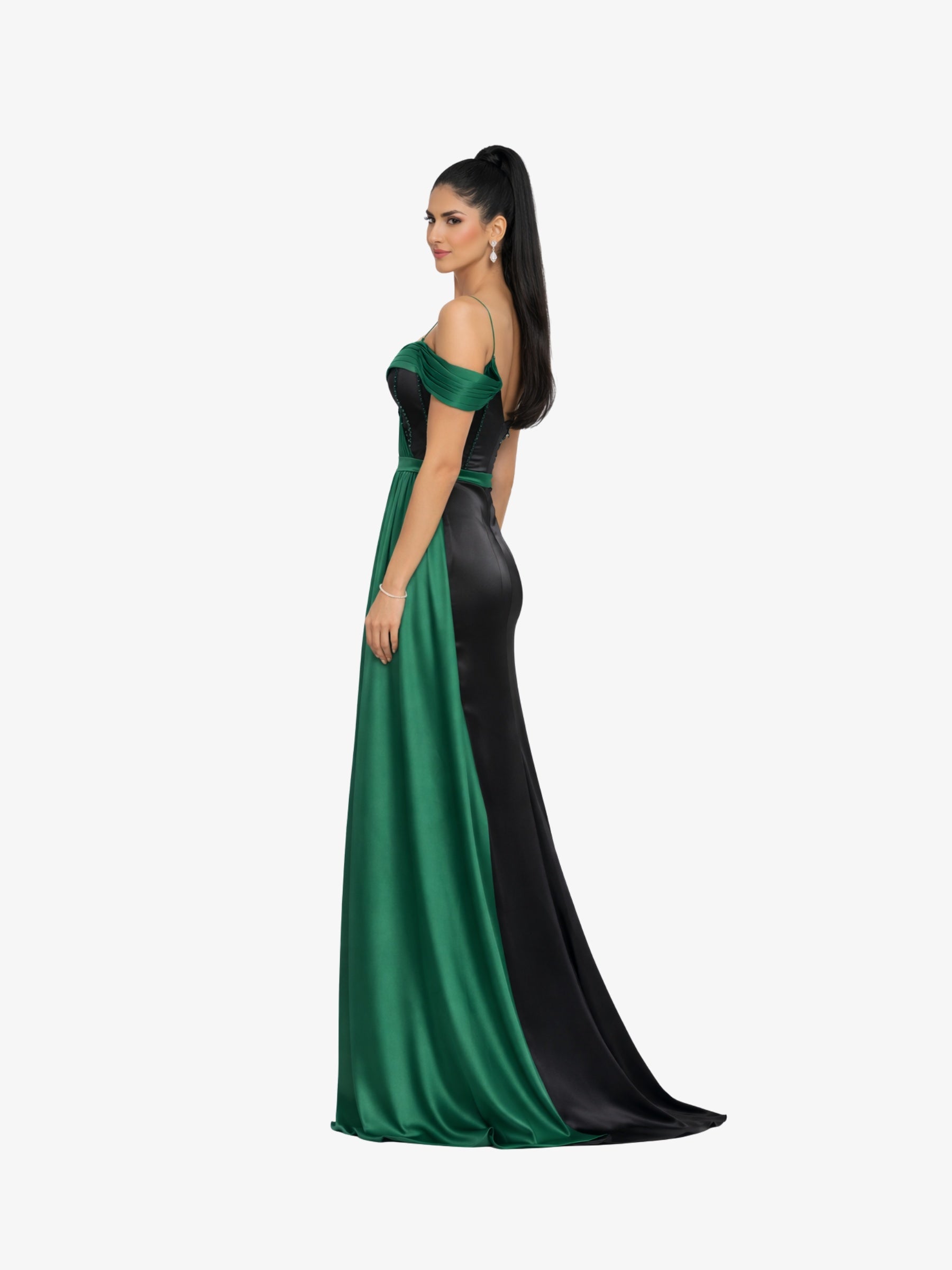 Rochie Lunga “Abiya”, Verde