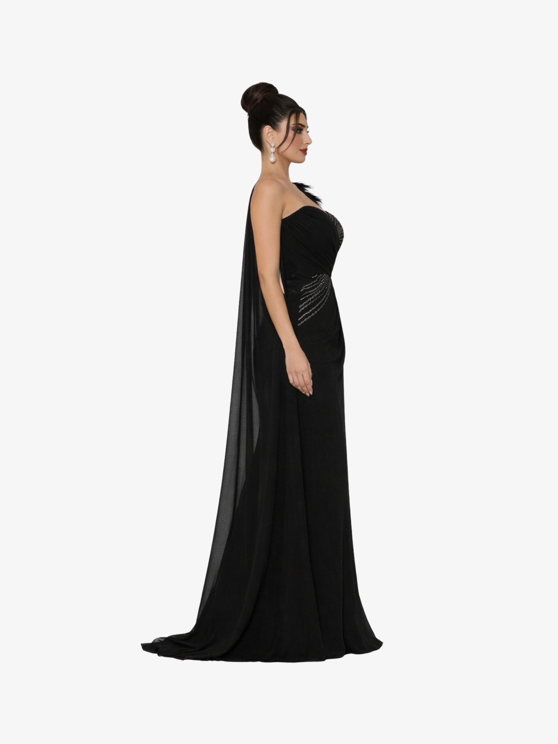 Rochie Lunga “Abla”, Negru