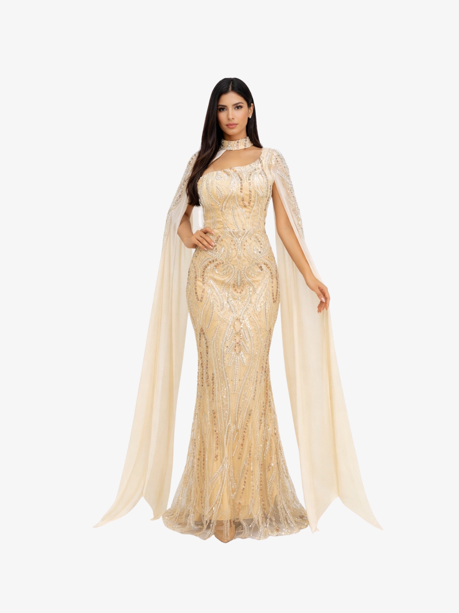 Rochie Lunga “Kadija”, Bej