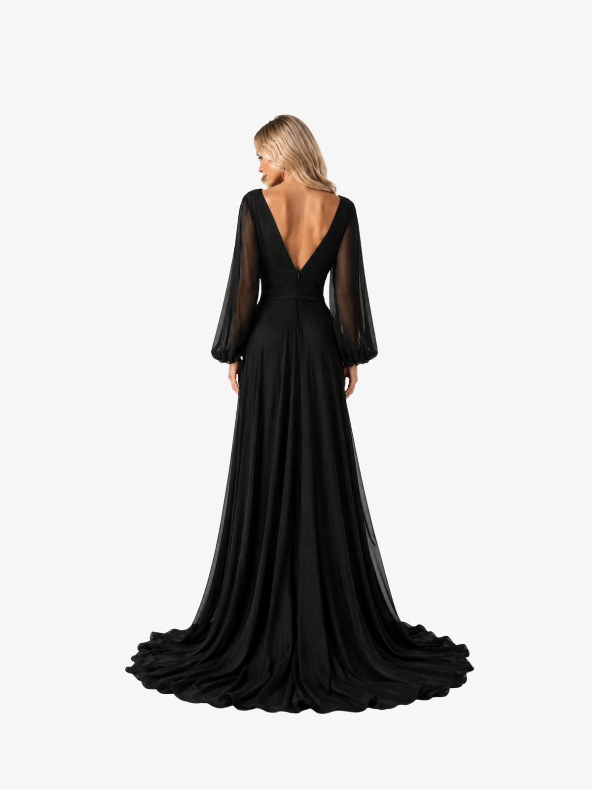 Rochie Lunga "Cassandra", Negru