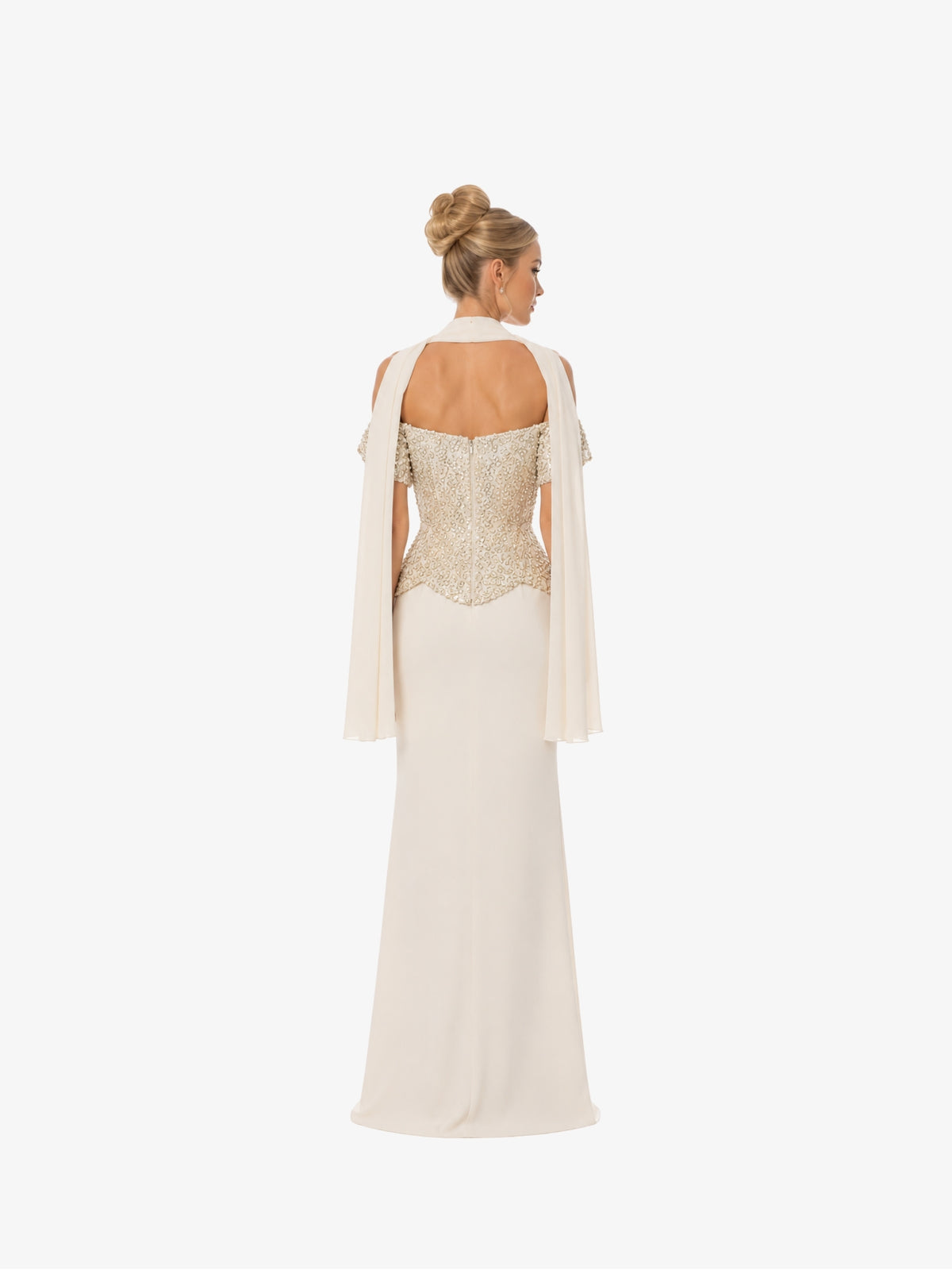 Rochie Eleganta “Bourgon”, Vanilie