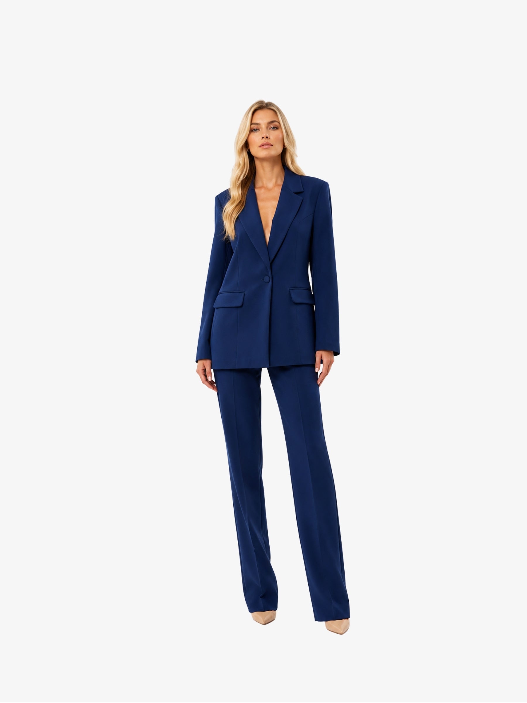 Costum Elegant “Alessia”, Bleumarin