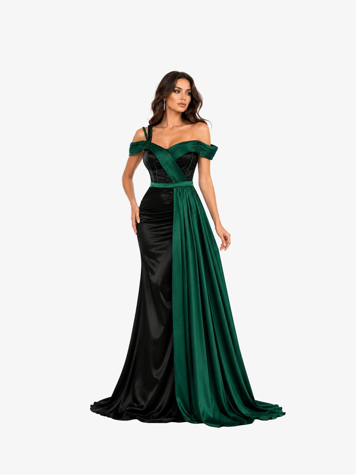 Rochie Lunga “Abiya”, Verde