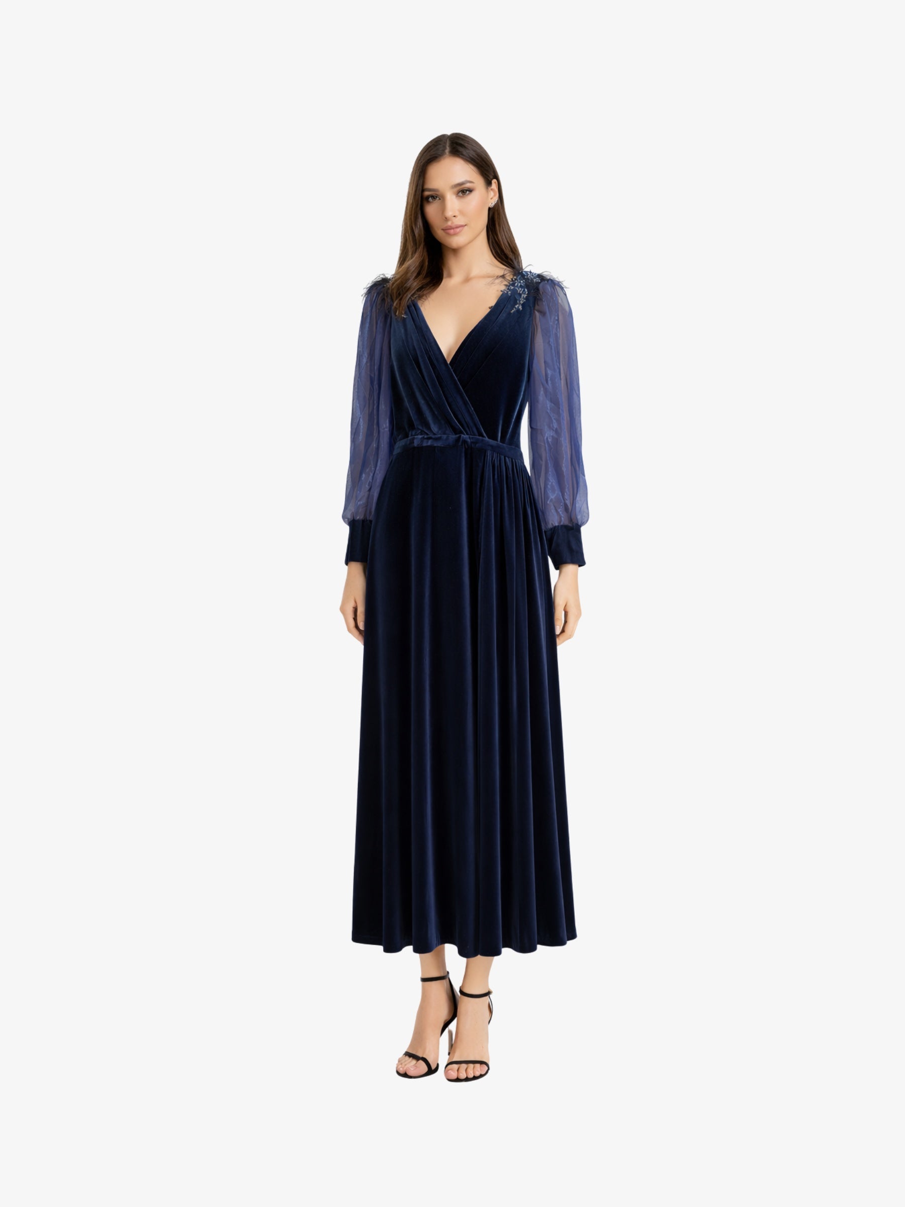 Rochie Lunga “Verona”, Albastru