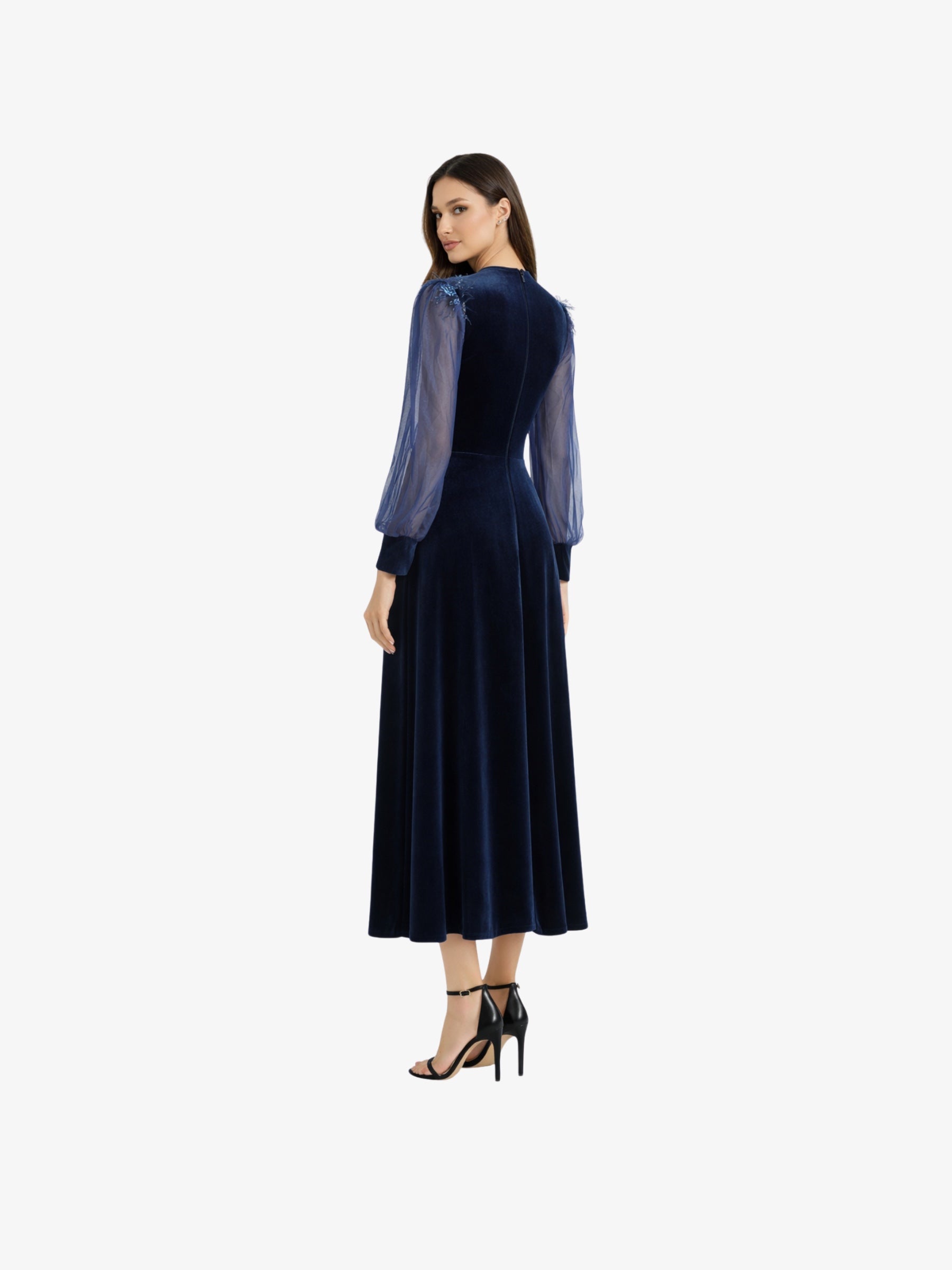 Rochie Lunga “Verona”, Albastru