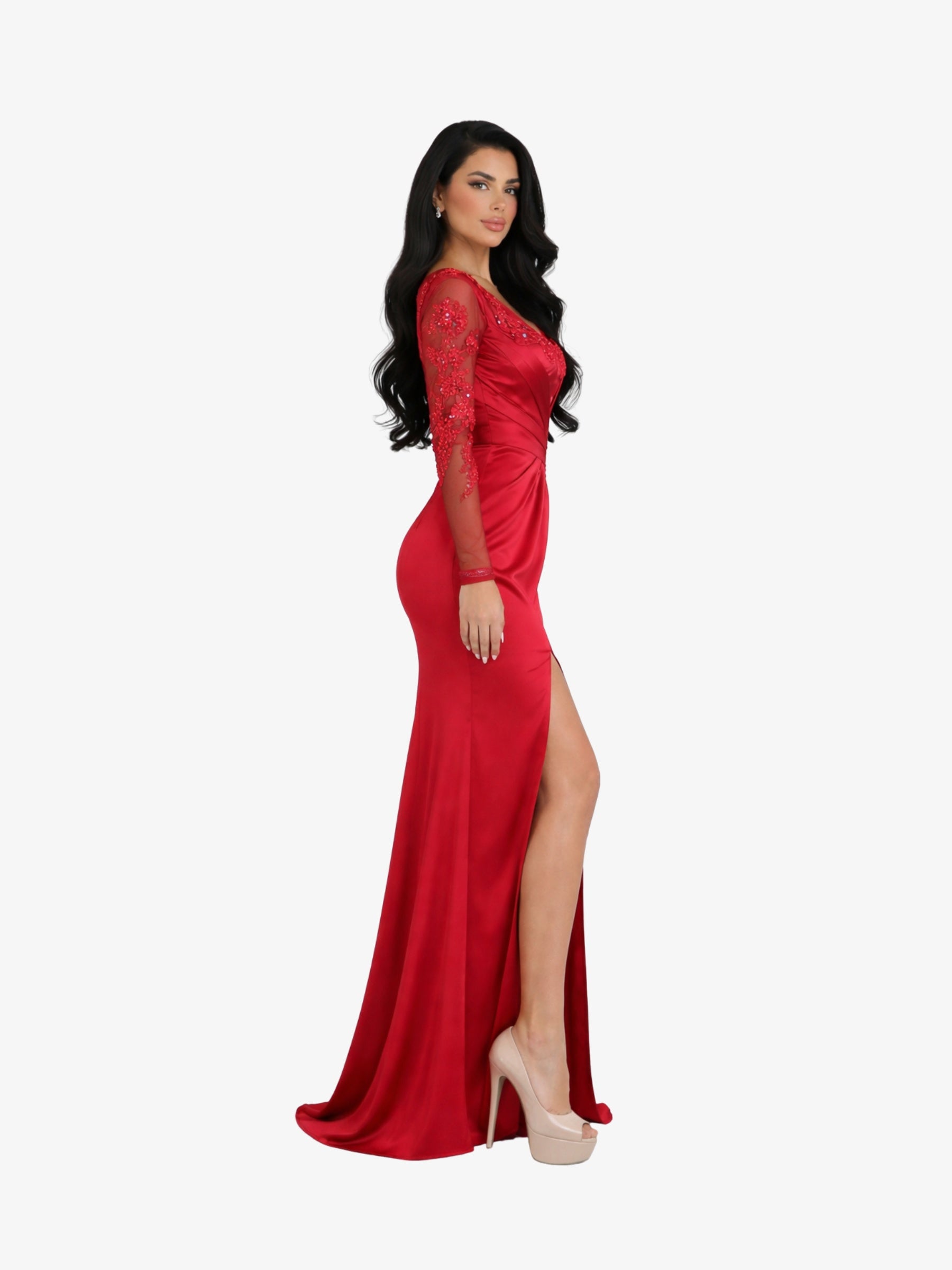 Rochie Lunga “Jessy”, Rosu