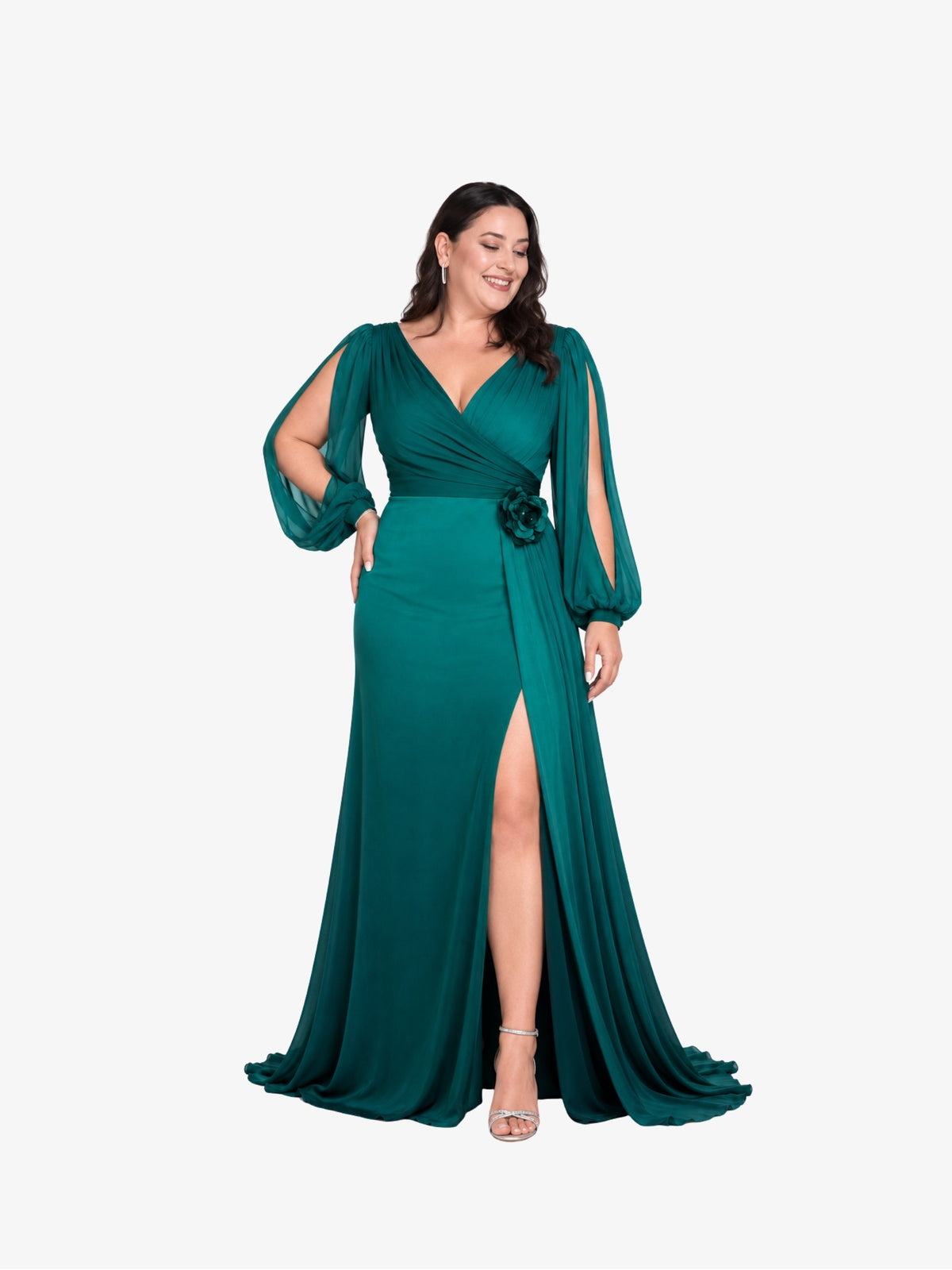 Rochie Lunga "Maira", Turcoaz