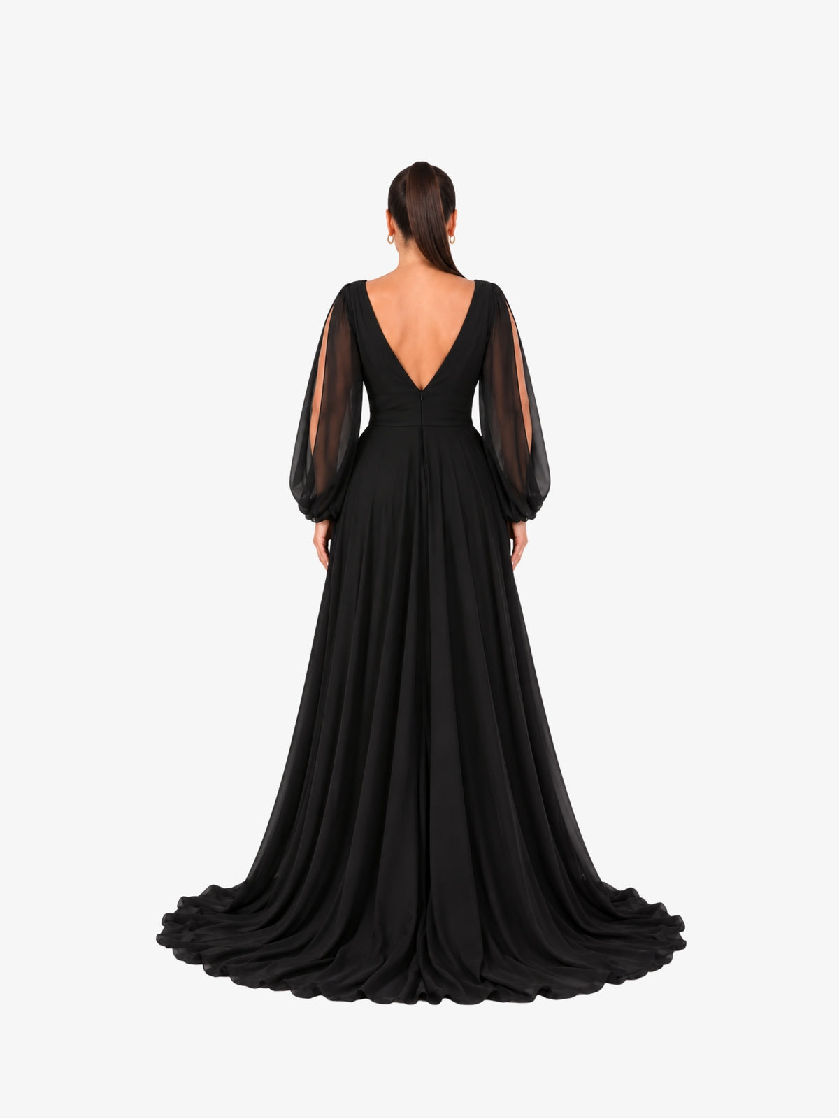 Rochie Lunga "Cassandra", Negru