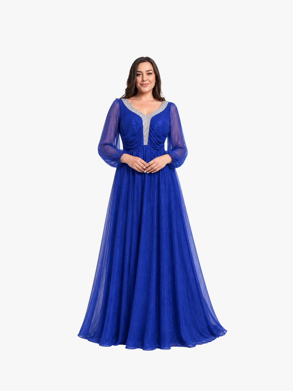 Rochie Lunga “Hestia”, Albastru