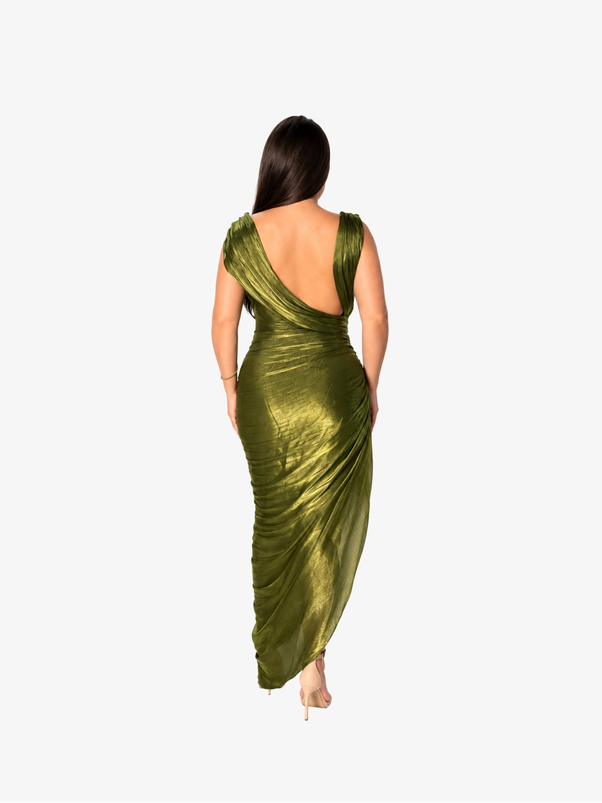 Rochie Midi, “Calypso”, Verde