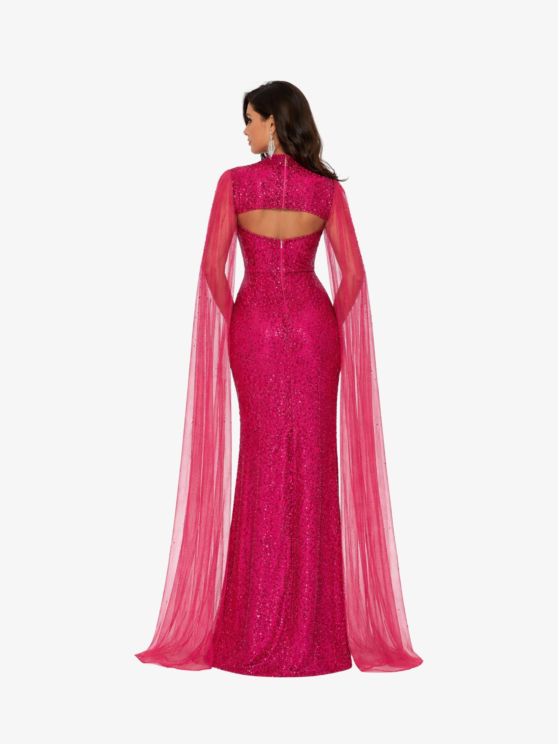 Rochie Lunga “Altesa”, Fuchsia