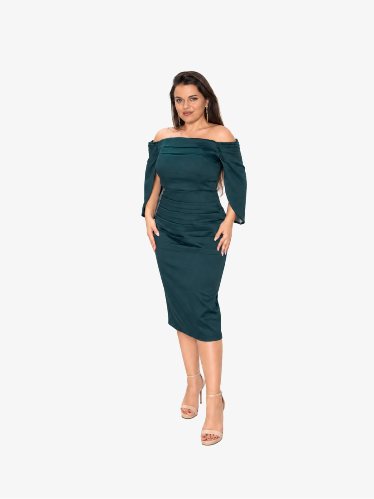 Rochie Midi “Vellamo”, Verde
