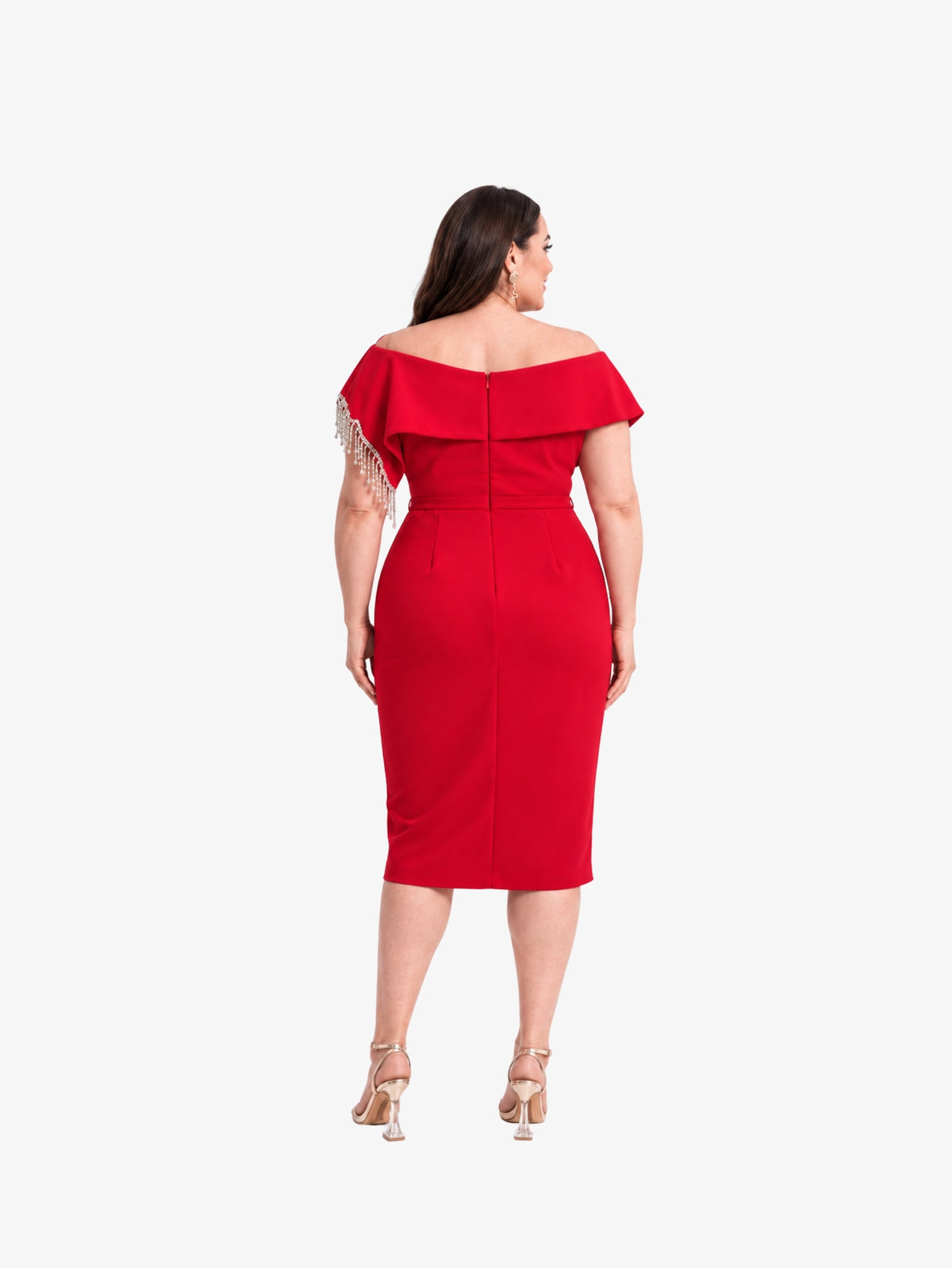 Rochie Midi “Zenaida”, Rosu