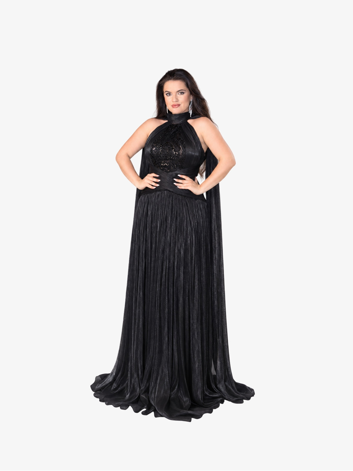 Rochie Lunga “Agatha”, Negru
