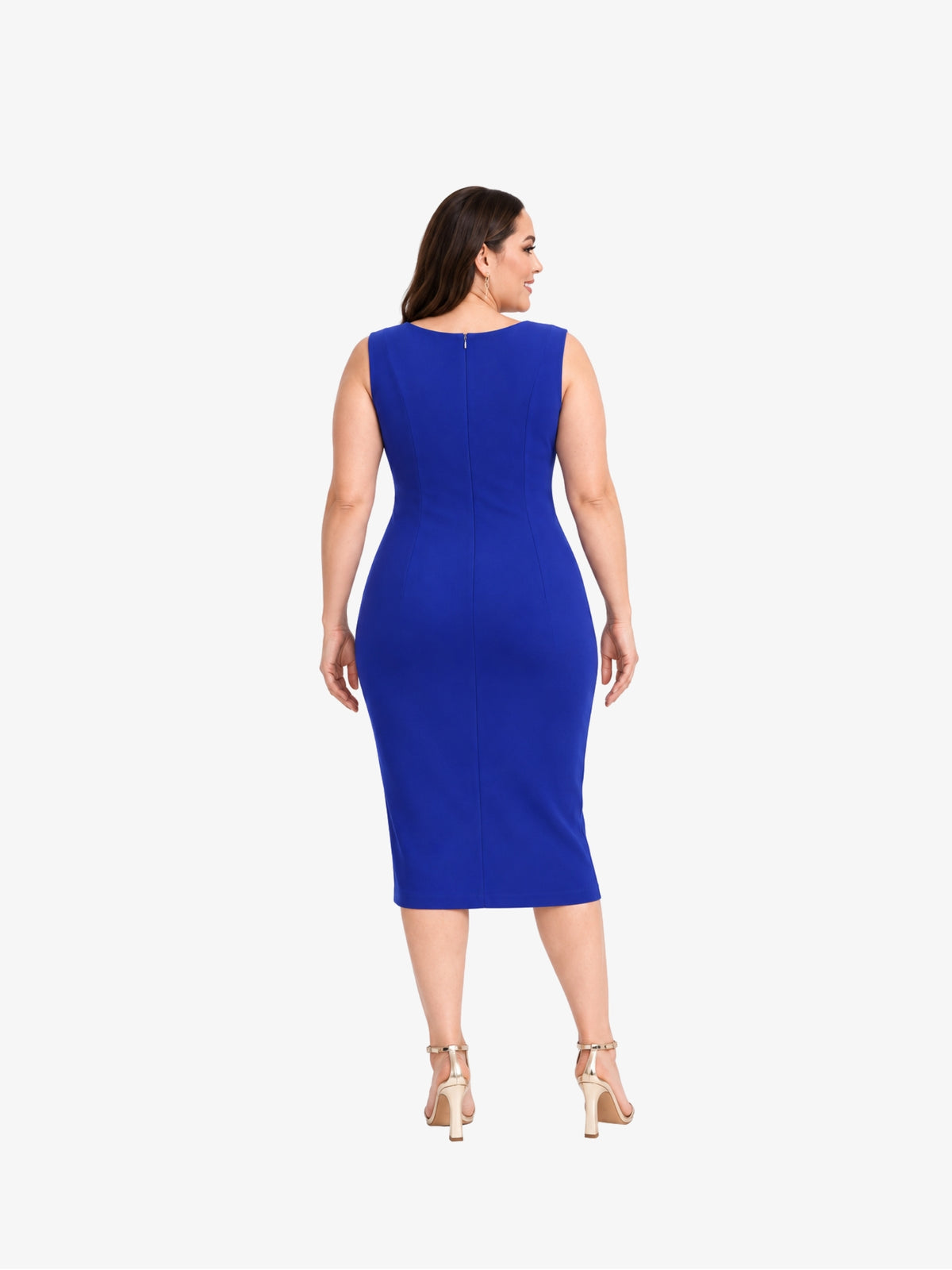 Rochie Midi Plus Size “Carlota”, Albastru