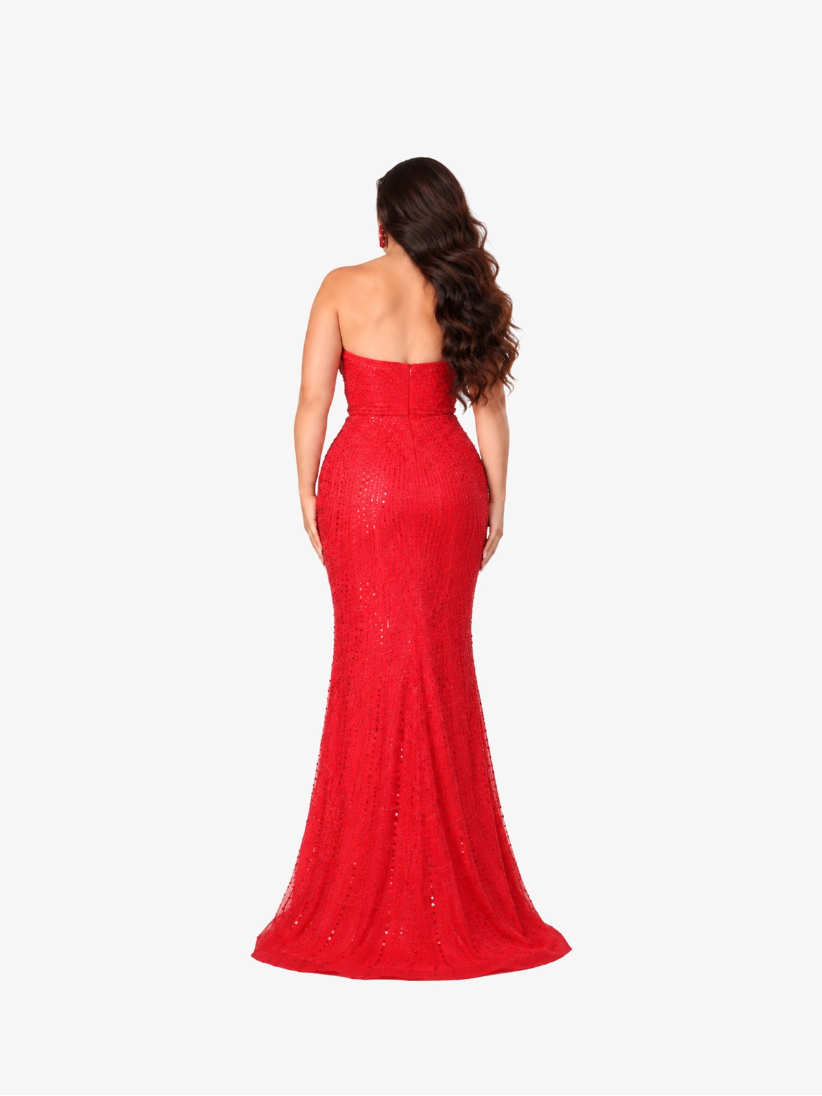 Rochie Eleganta Plus Size “Camila”, Rosu