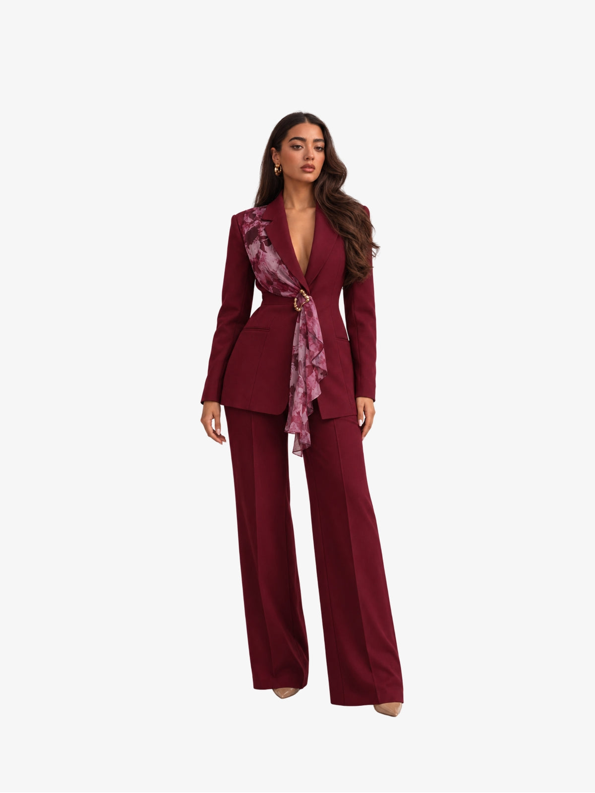 Costum Elegant “ Amelie”, Burgundy