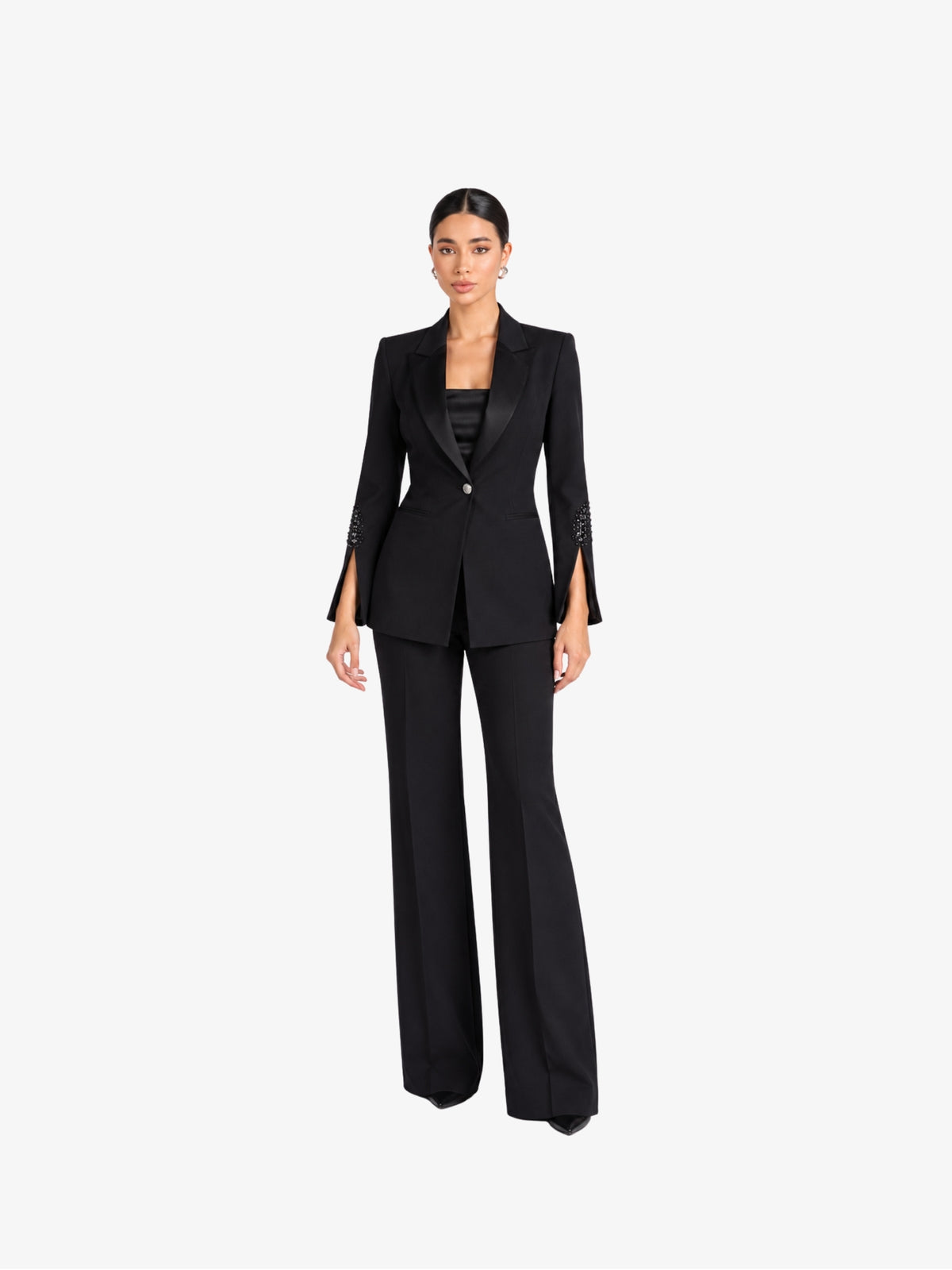 Costum Elegant “Scarlet”, Negru