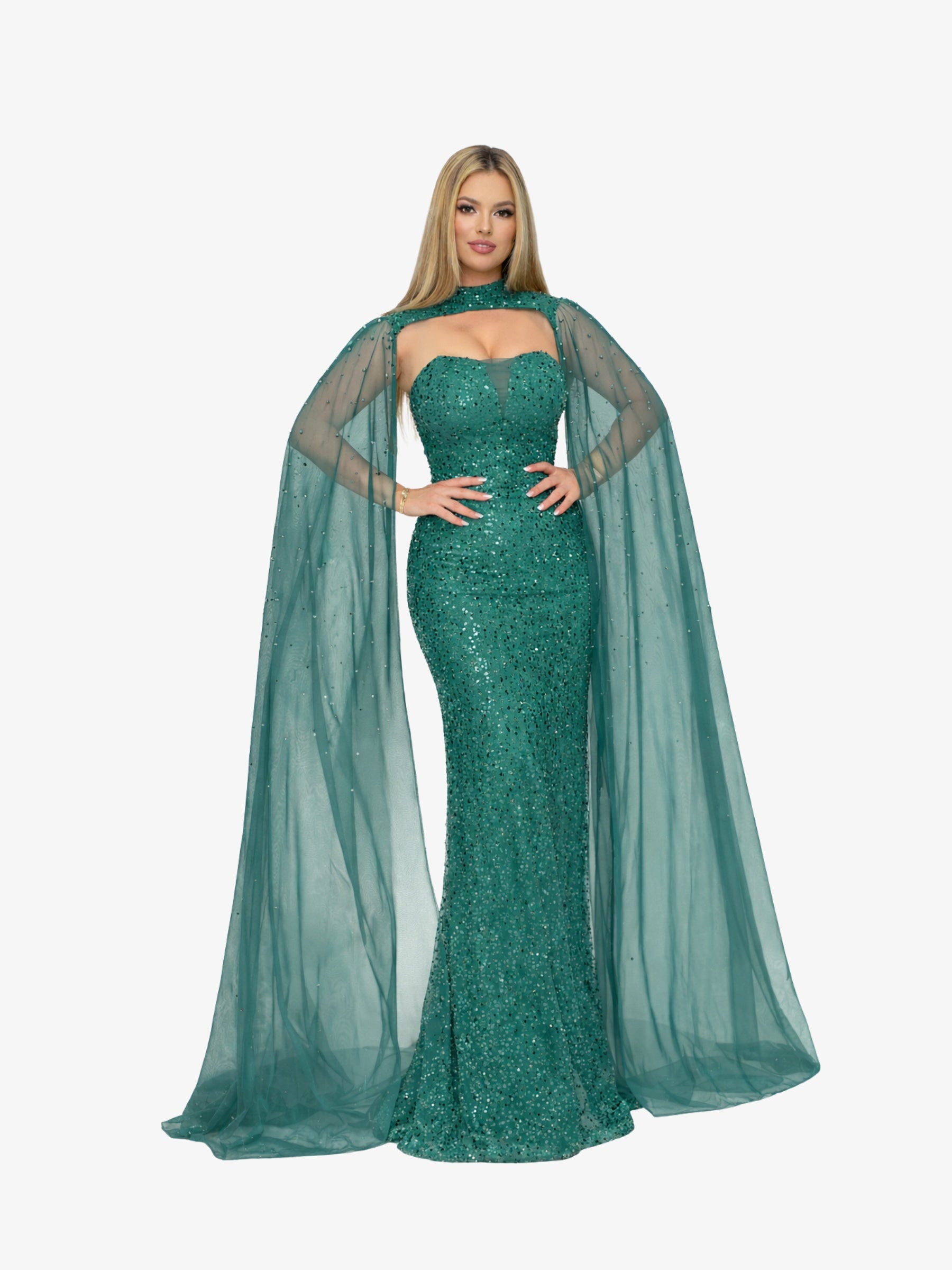 Rochie Lunga “Altesa”, Verde