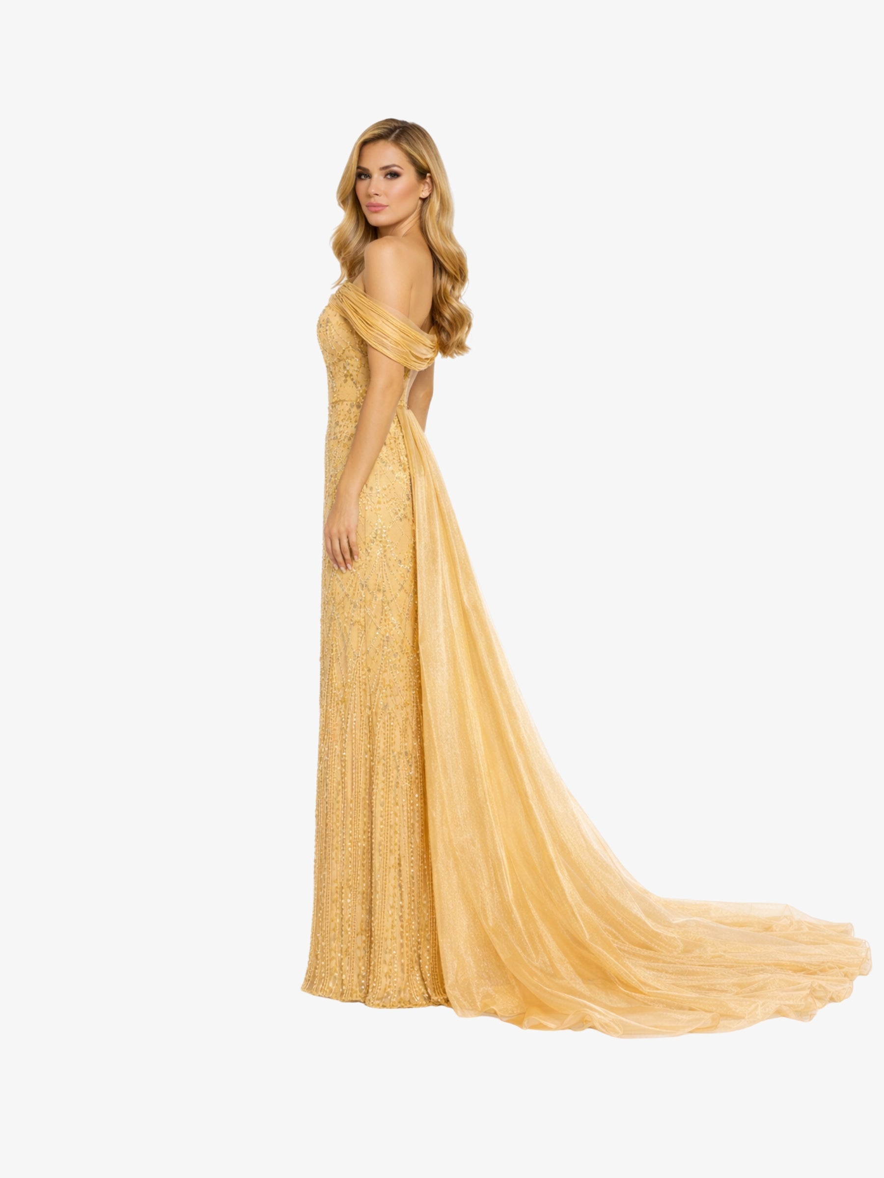 Rochie Lunga "Leyla Royale", Bej