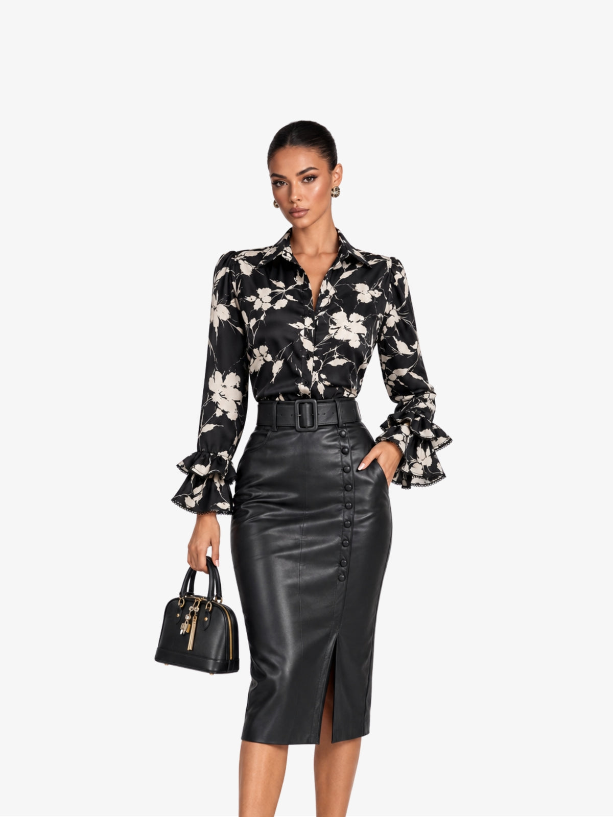 Camasa Eleganta "Eliana", Negru