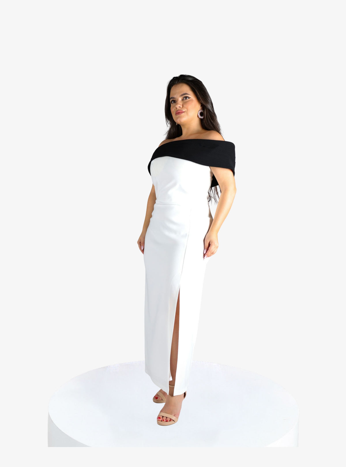 Rochie Midi “Molesia”, Alb