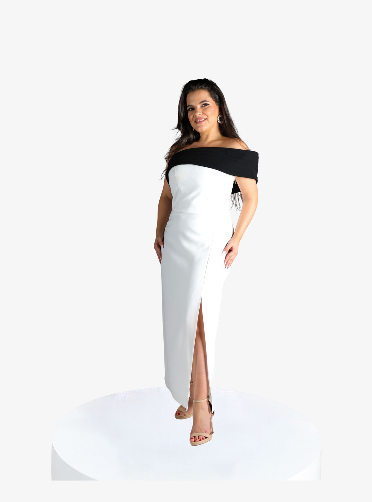 Rochie Midi “Molesia”, Alb