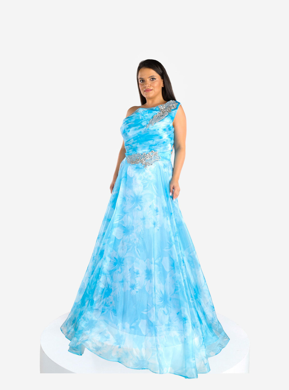 Rochie Eleganta “Magnolia”, Turcoaz