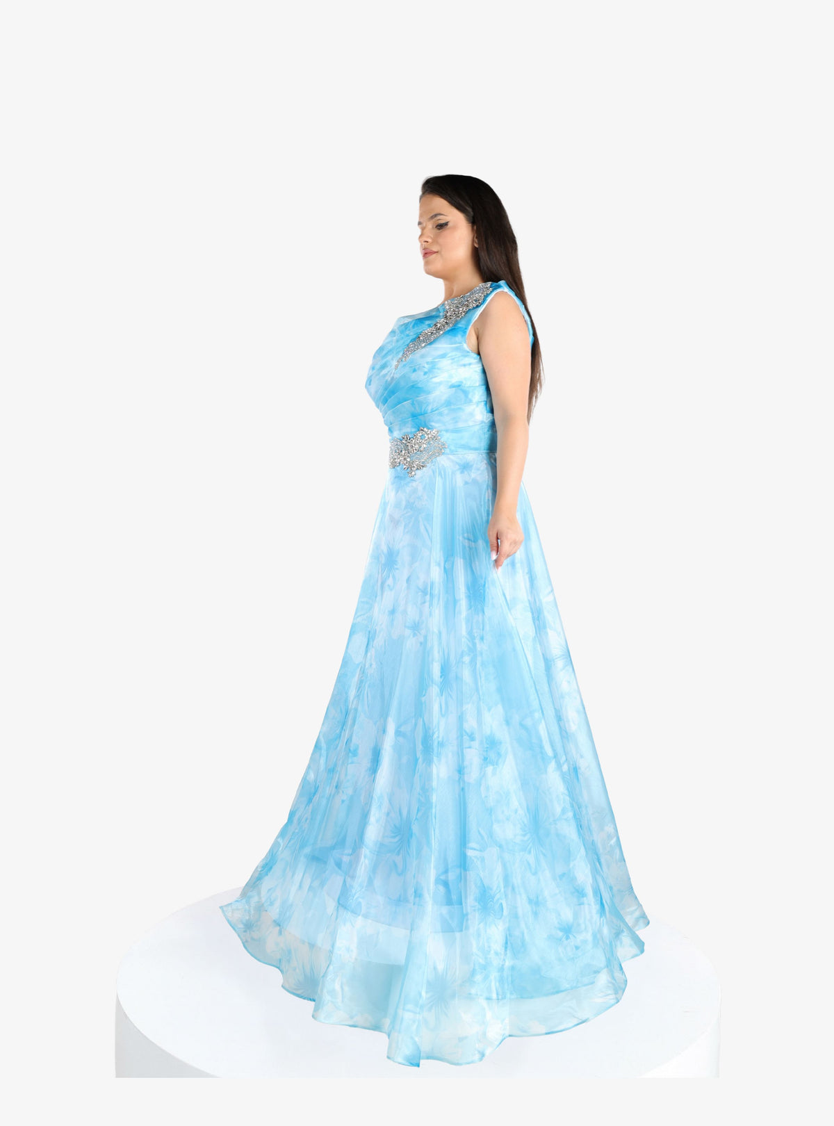 Rochie Eleganta “Magnolia”, Turcoaz