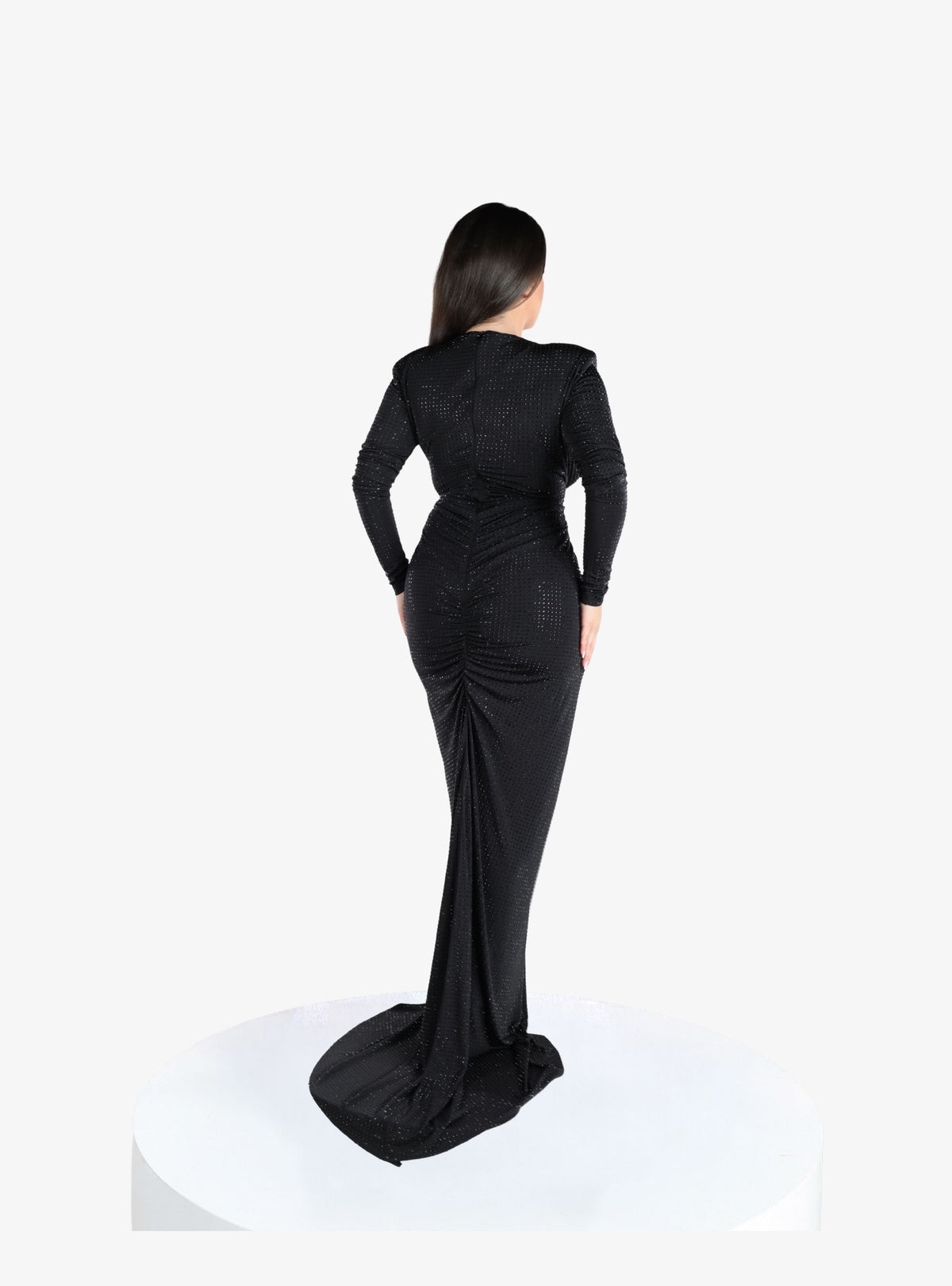 Rochie Eleganta cu Cristale “Maura”, Negru