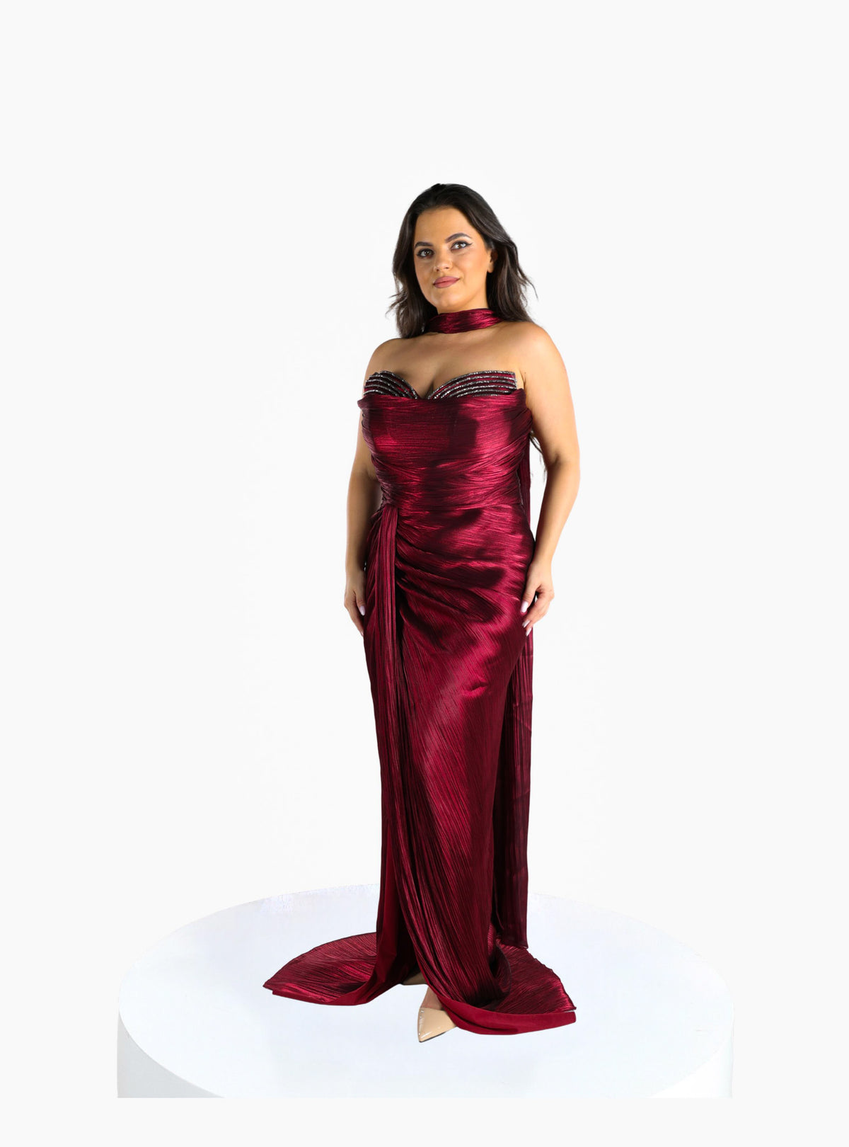 Rochie Eleganta “Merlot”, Burgundy