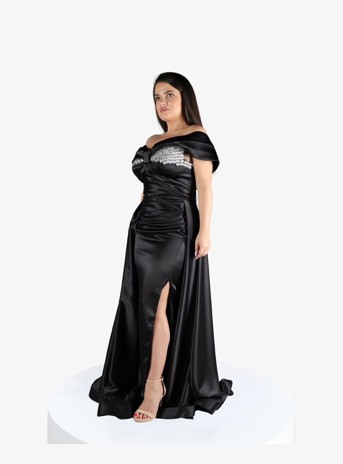 Rochie Lunga “Onyela”, Negru
