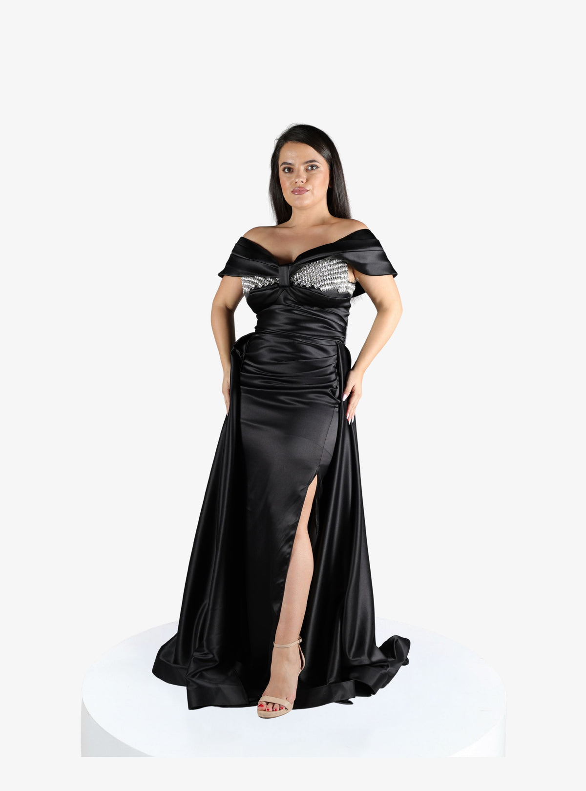 Rochie Lunga “Onyela”, Negru