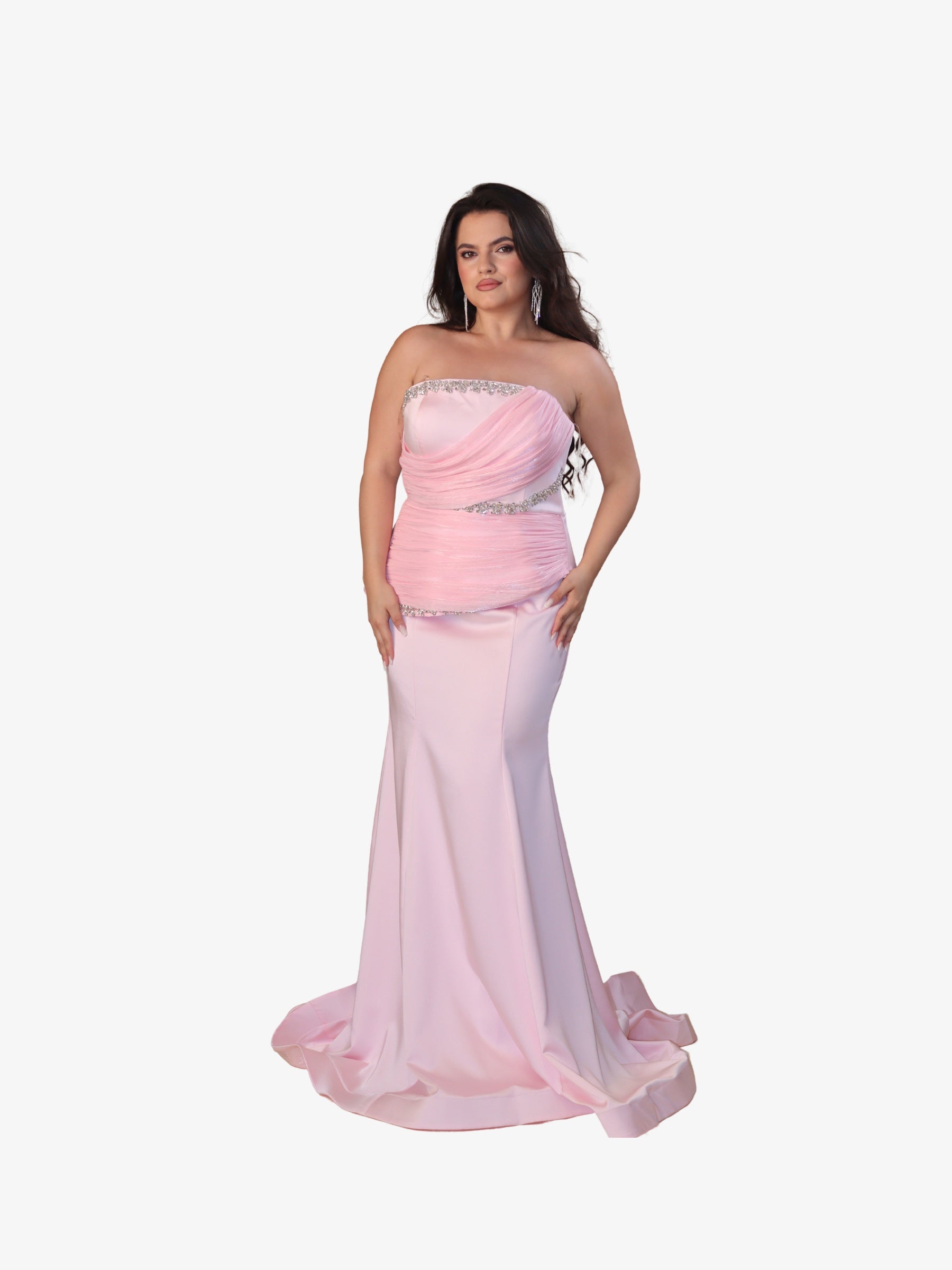 Rochie Luxury cu Corset “ Damasc”, Roz