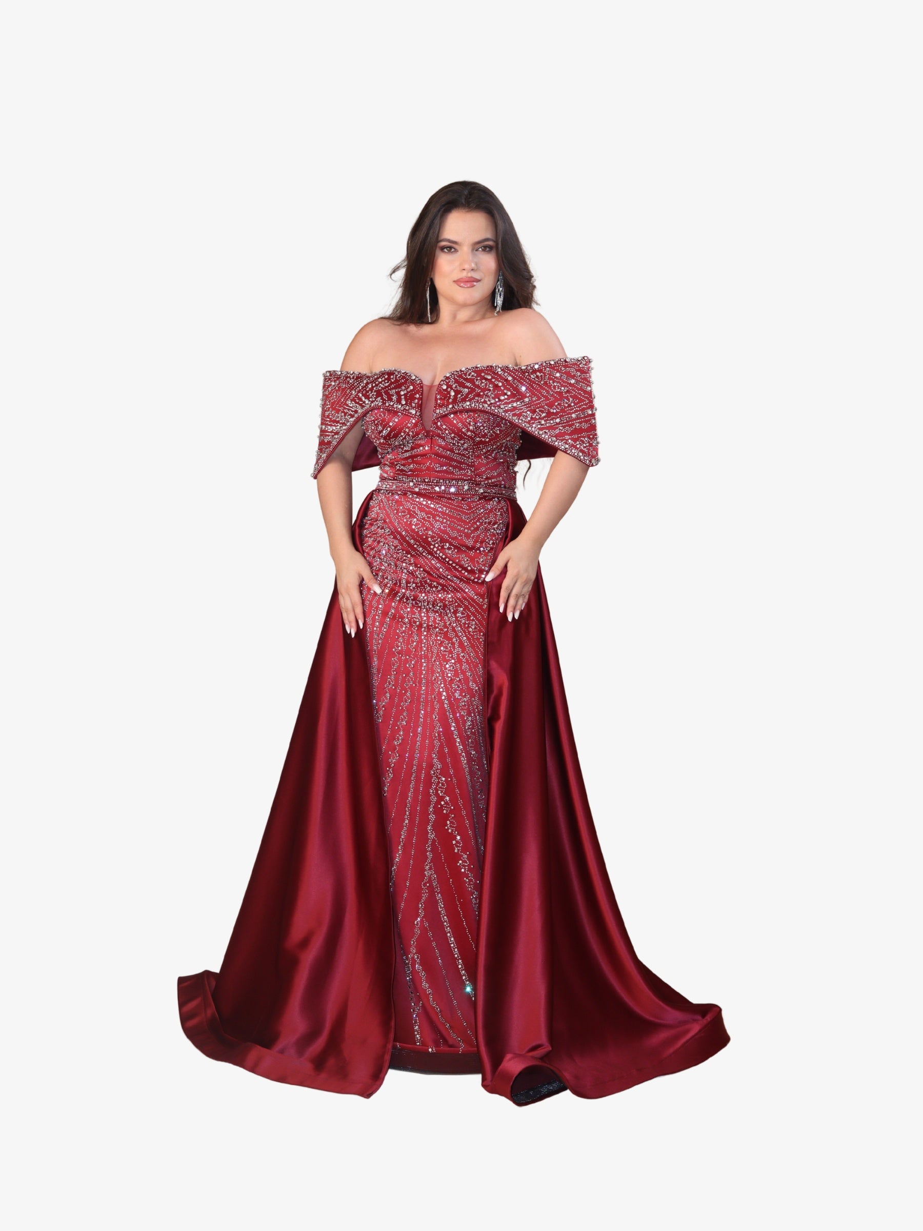 Rochie Lunga "Daiana" Regal, Rosu