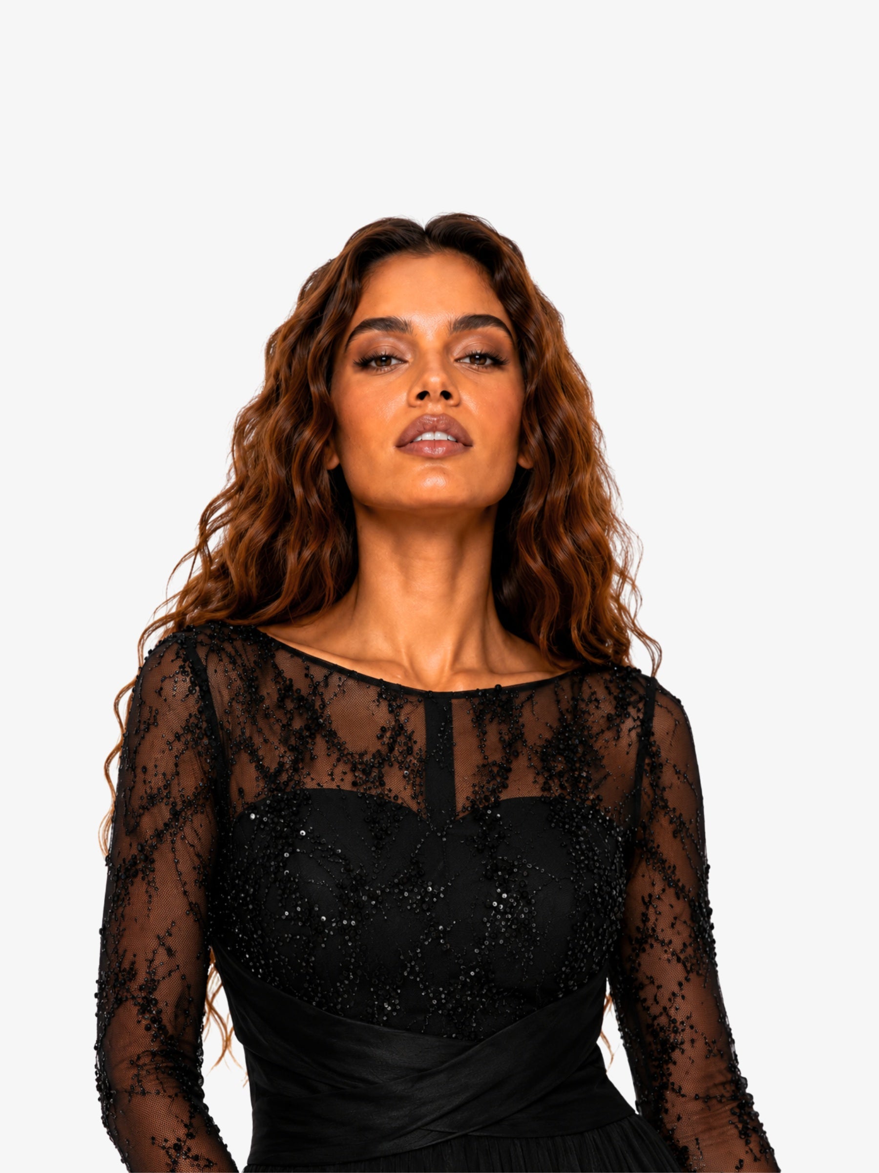 Rochie Lunga “Christine”, Negru