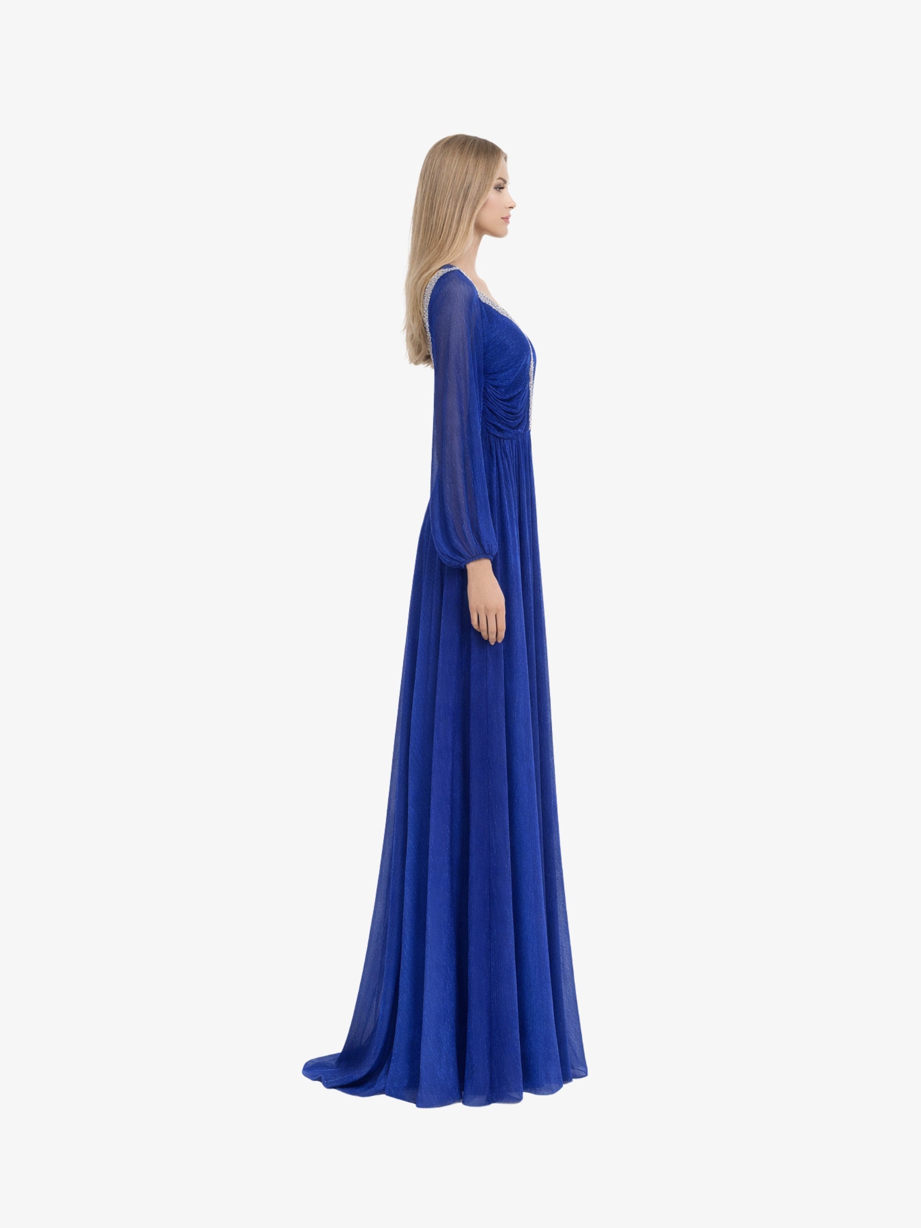 Rochie Lunga “Hestia”, Albastru