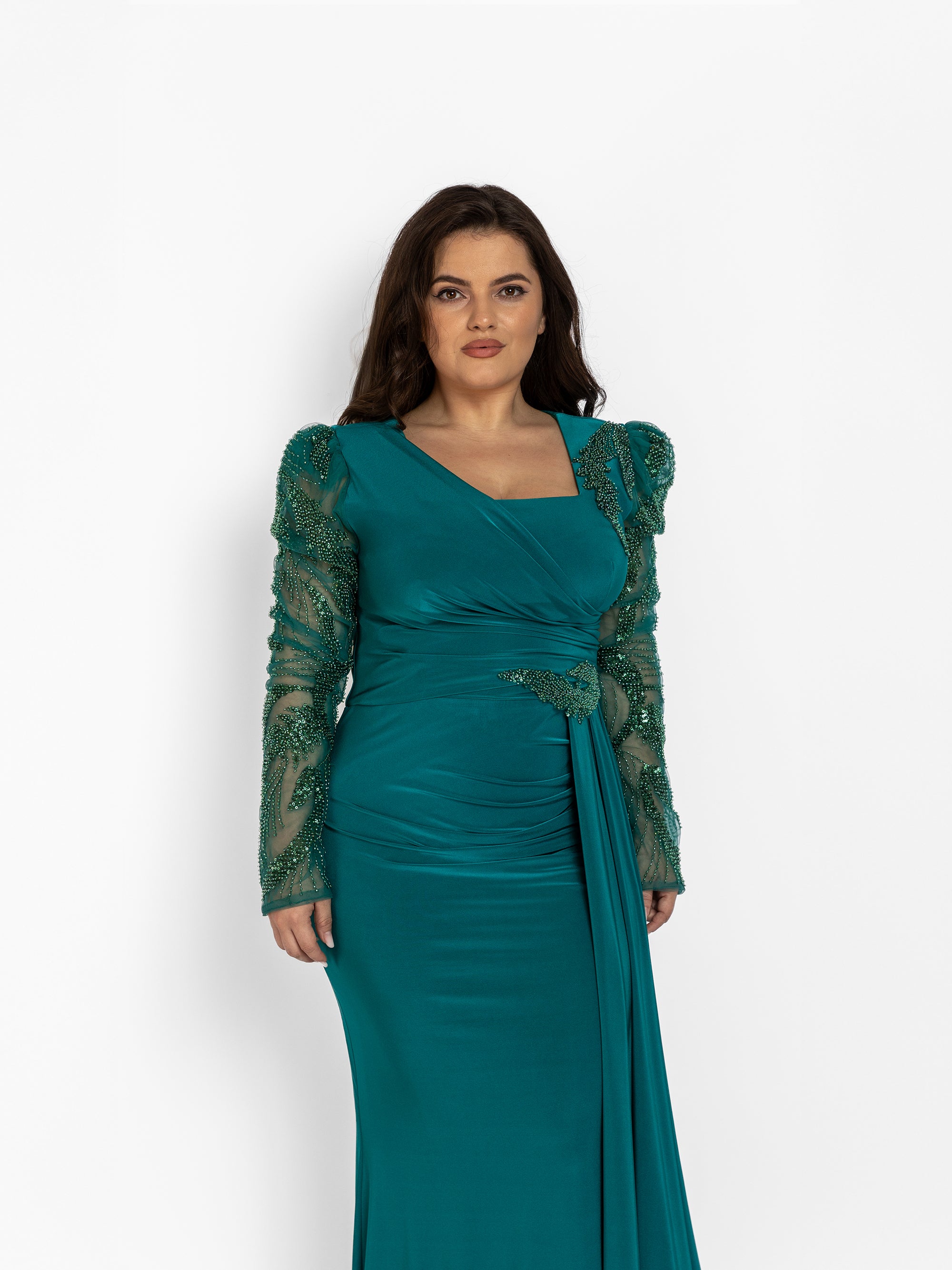 Rochie Lunga "Alezeea", Verde