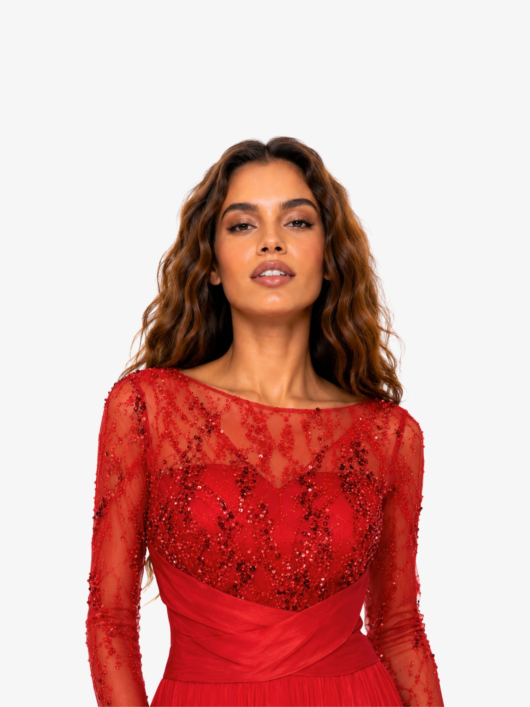 Rochie Lunga “Christine”, Rosu