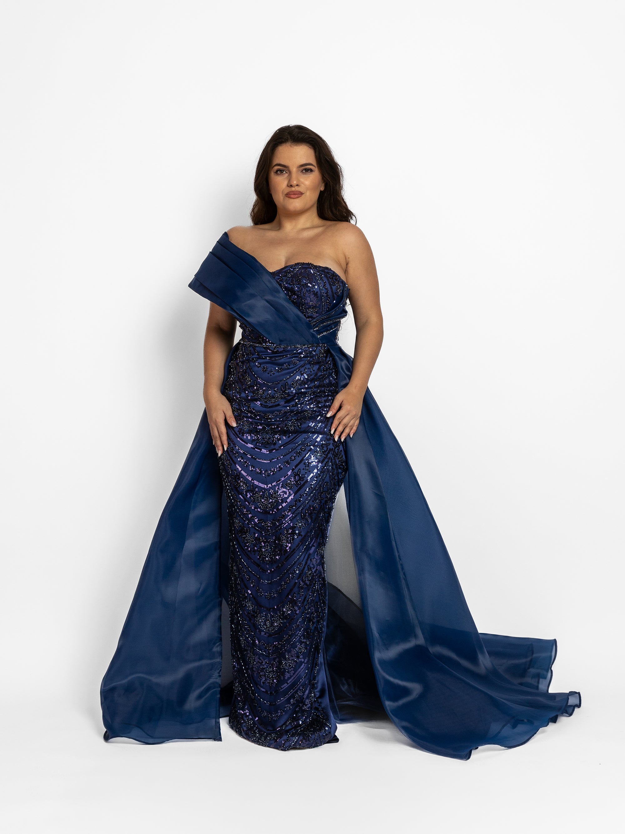 Rochie Lunga "Valentina", Albastra