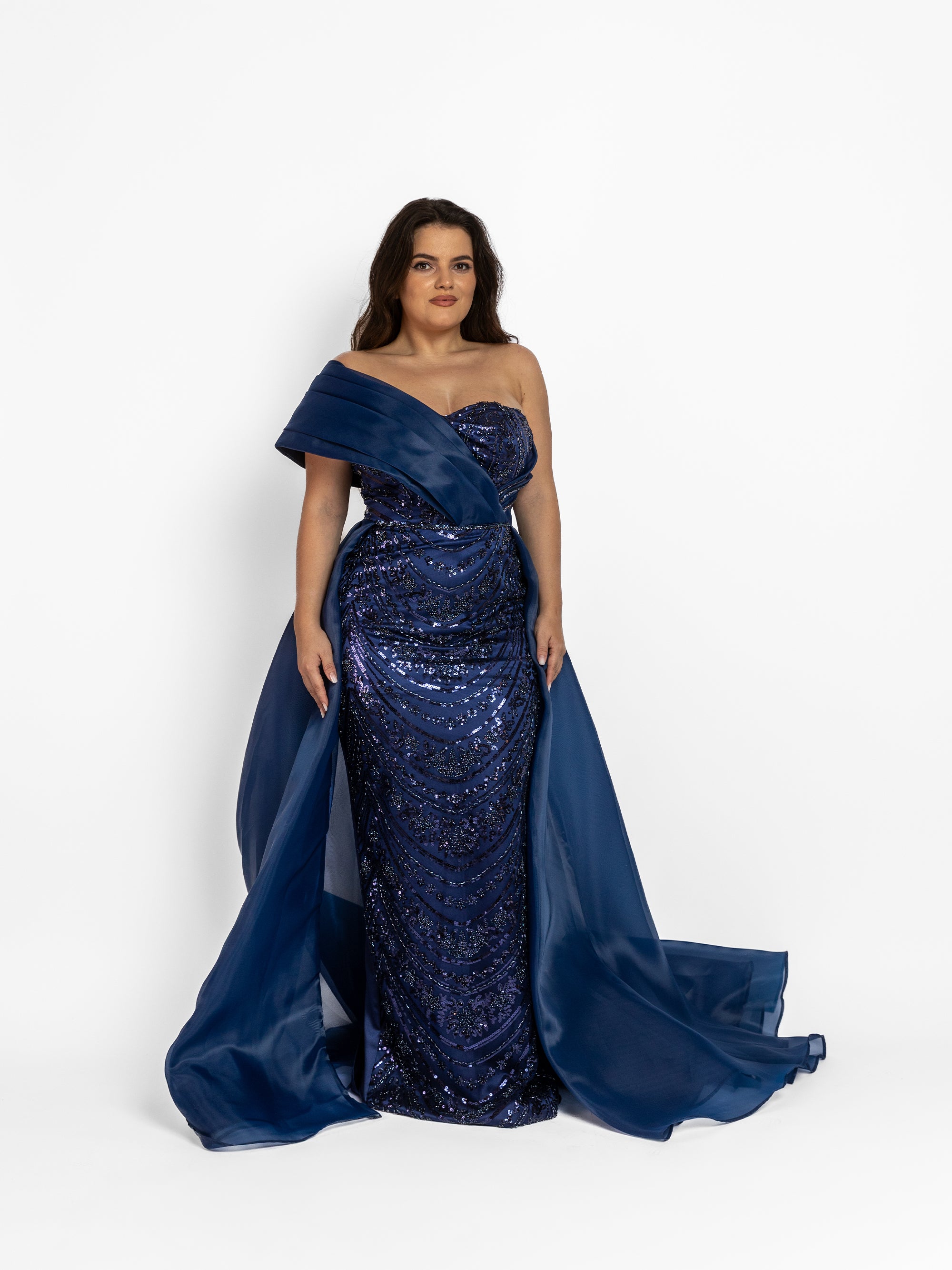 Rochie Lunga "Valentina", Albastra