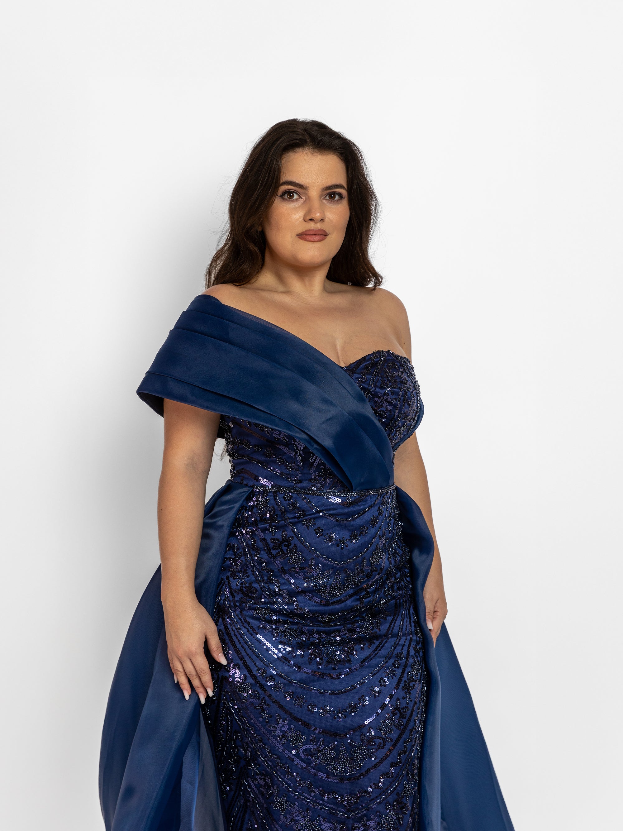 Rochie Lunga "Valentina", Albastra