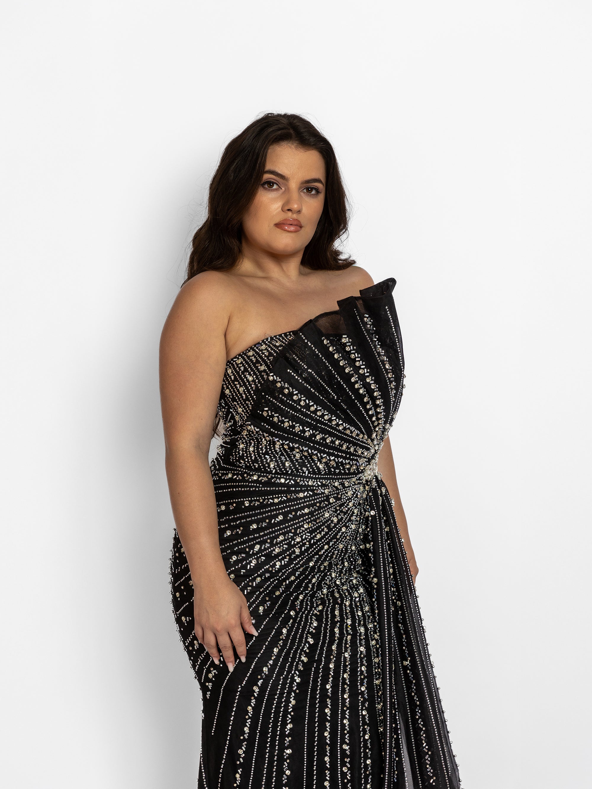 Rochie Lunga "Velorya Luxury", Neagra