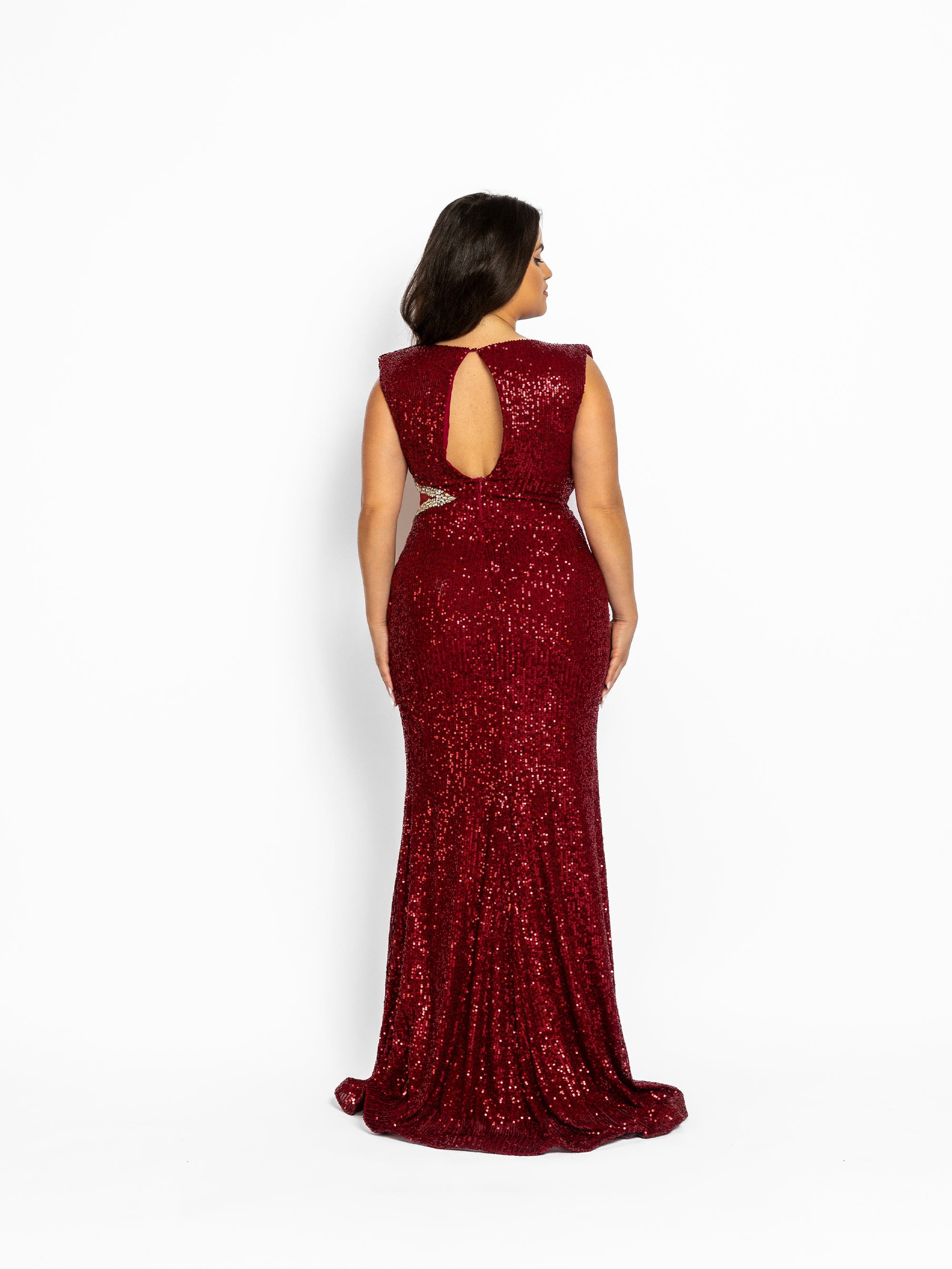 Rochie Lunga "Vera", Burgundy