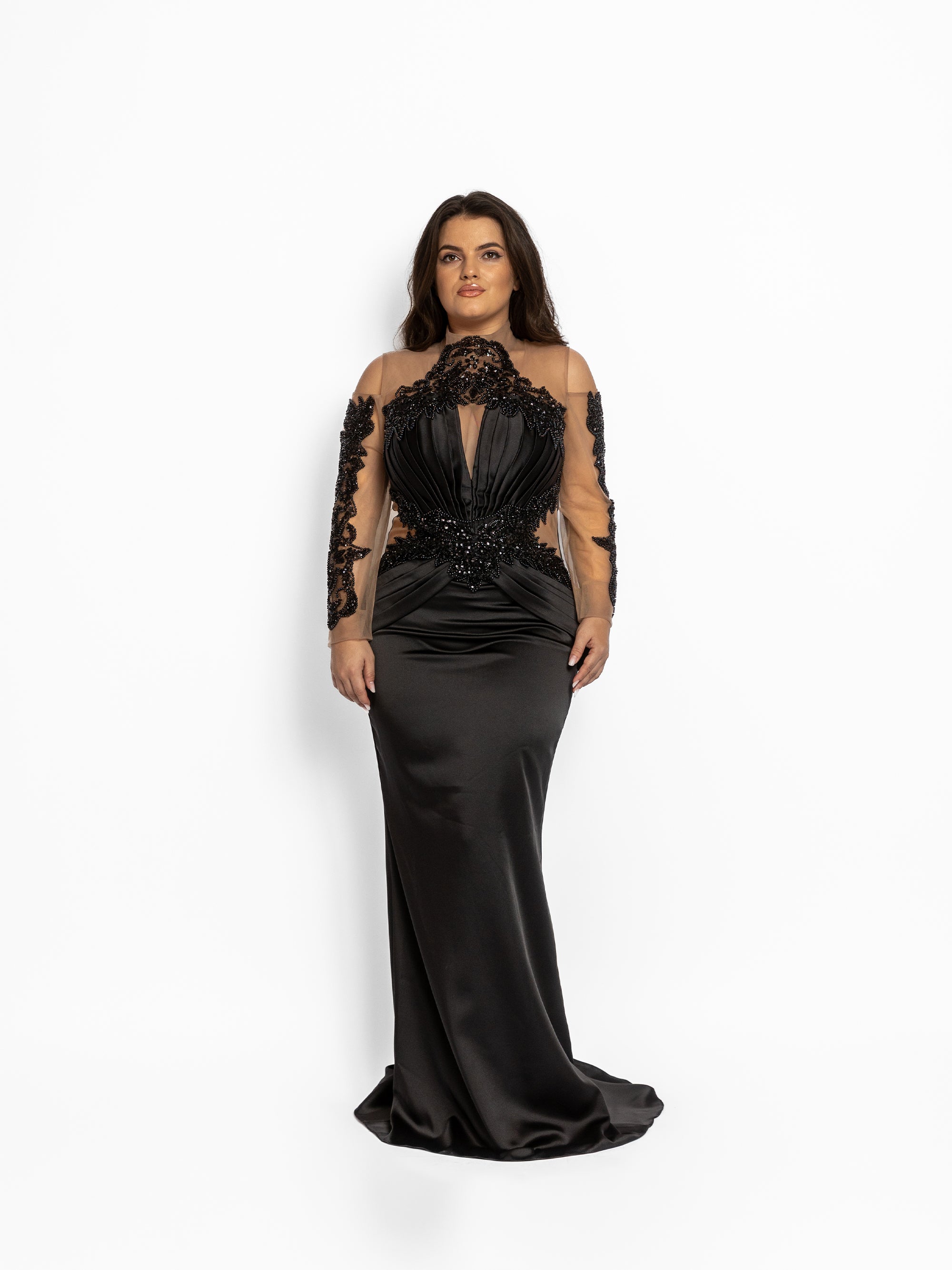 Rochie Lunga "Azira", Neagra
