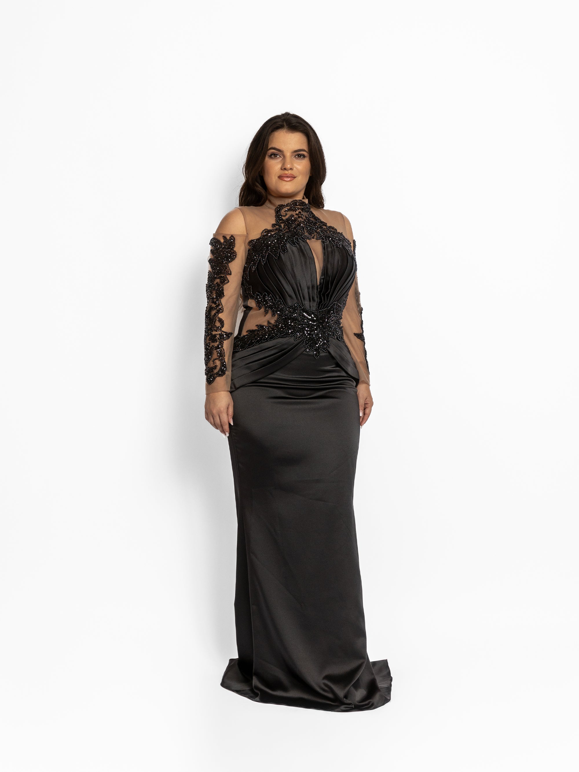 Rochie Lunga "Azira", Neagra