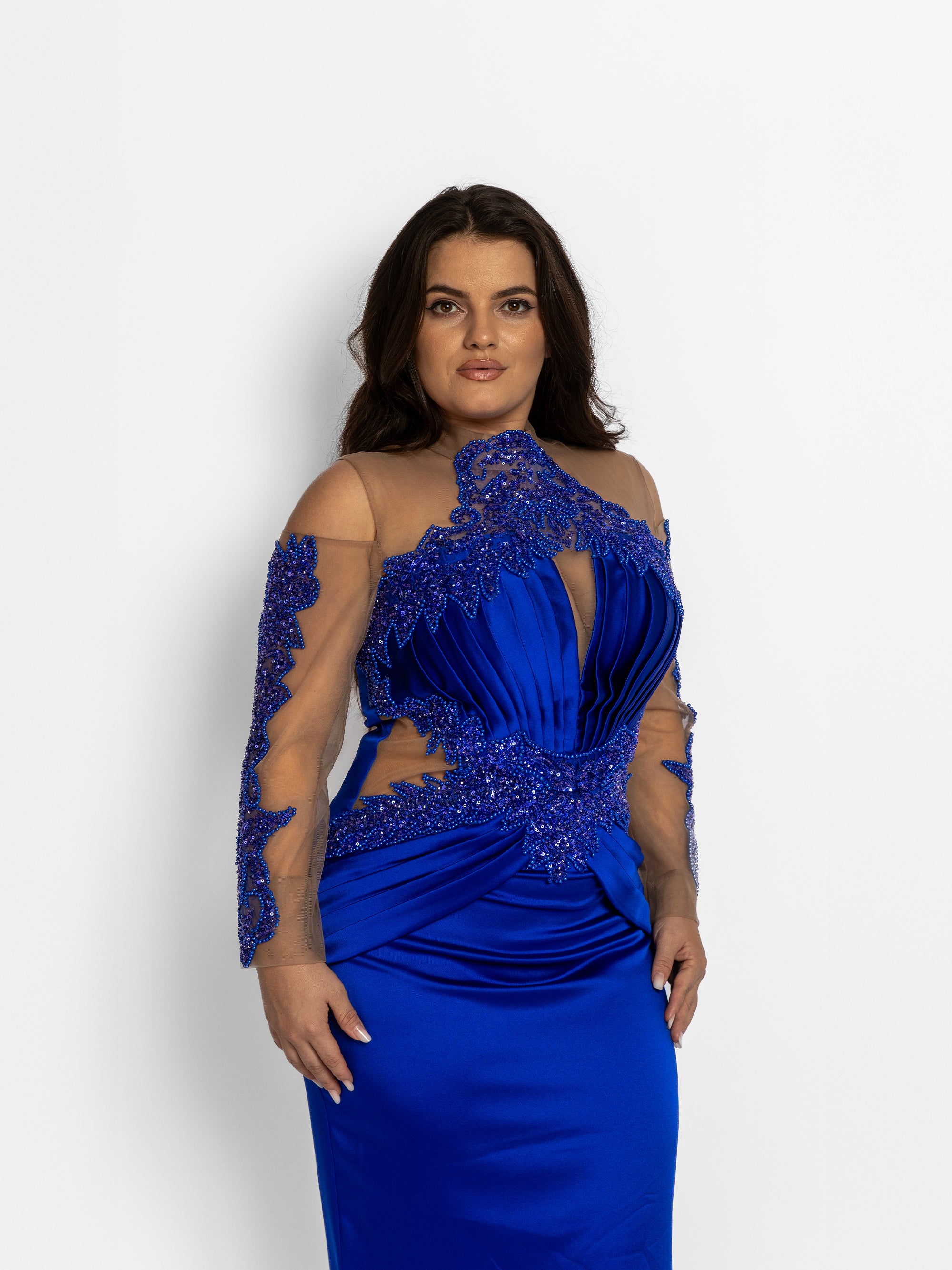 Rochie Lunga "Azira", Albastra