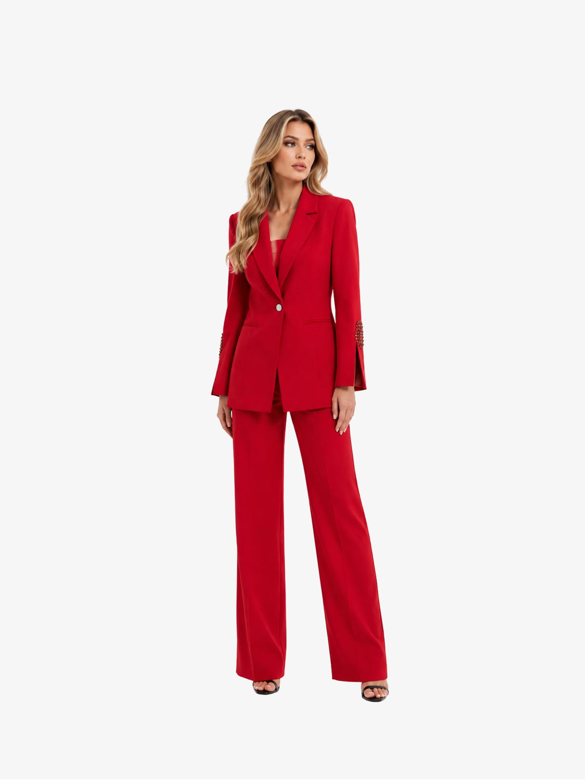 Costum Elegant “Scarlet”, Rosu