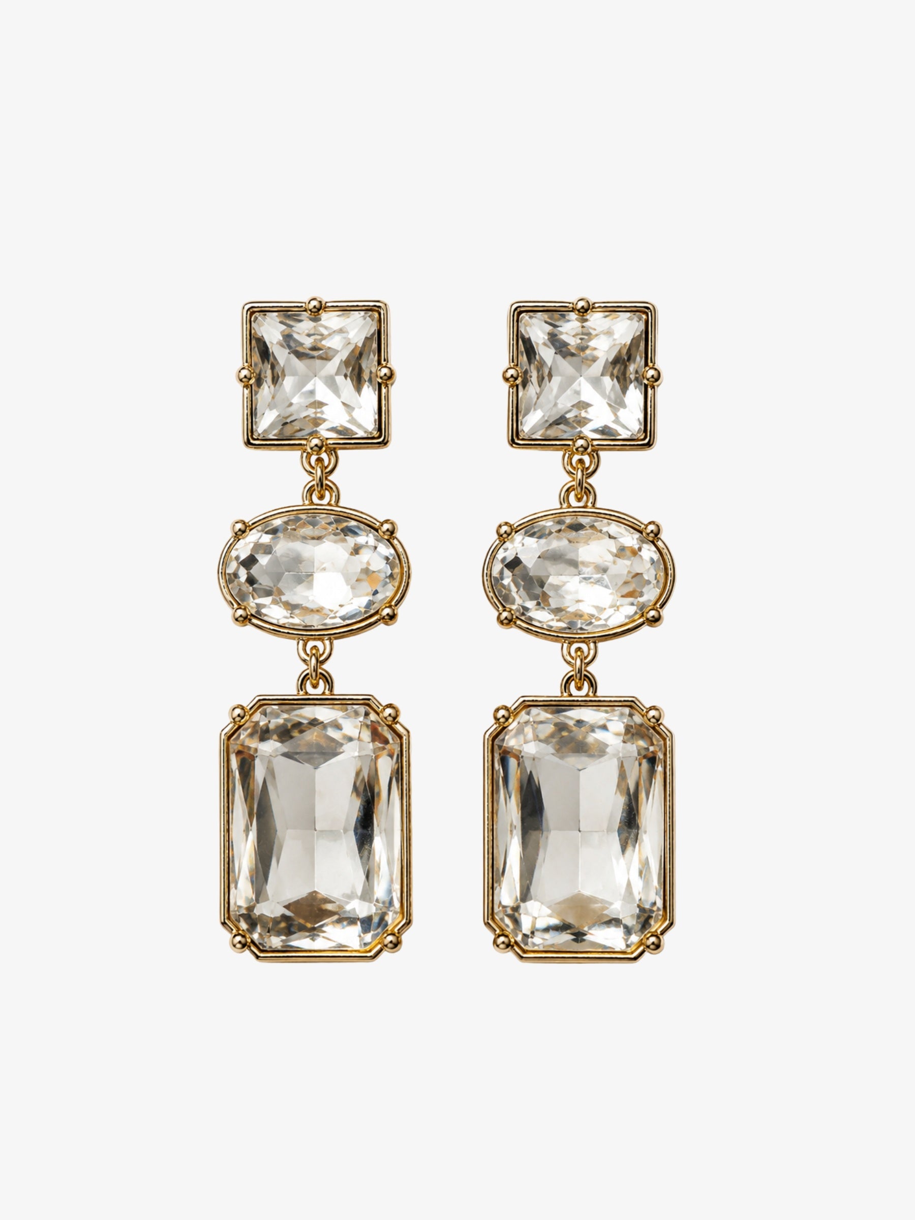Cercei Luxury “Eclat de Vendome”, cu Cristale