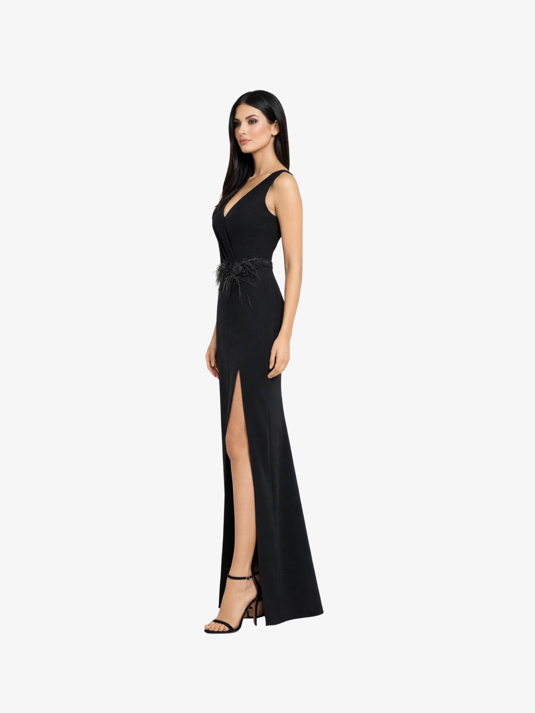 Rochie Lunga “Qania”, Negru